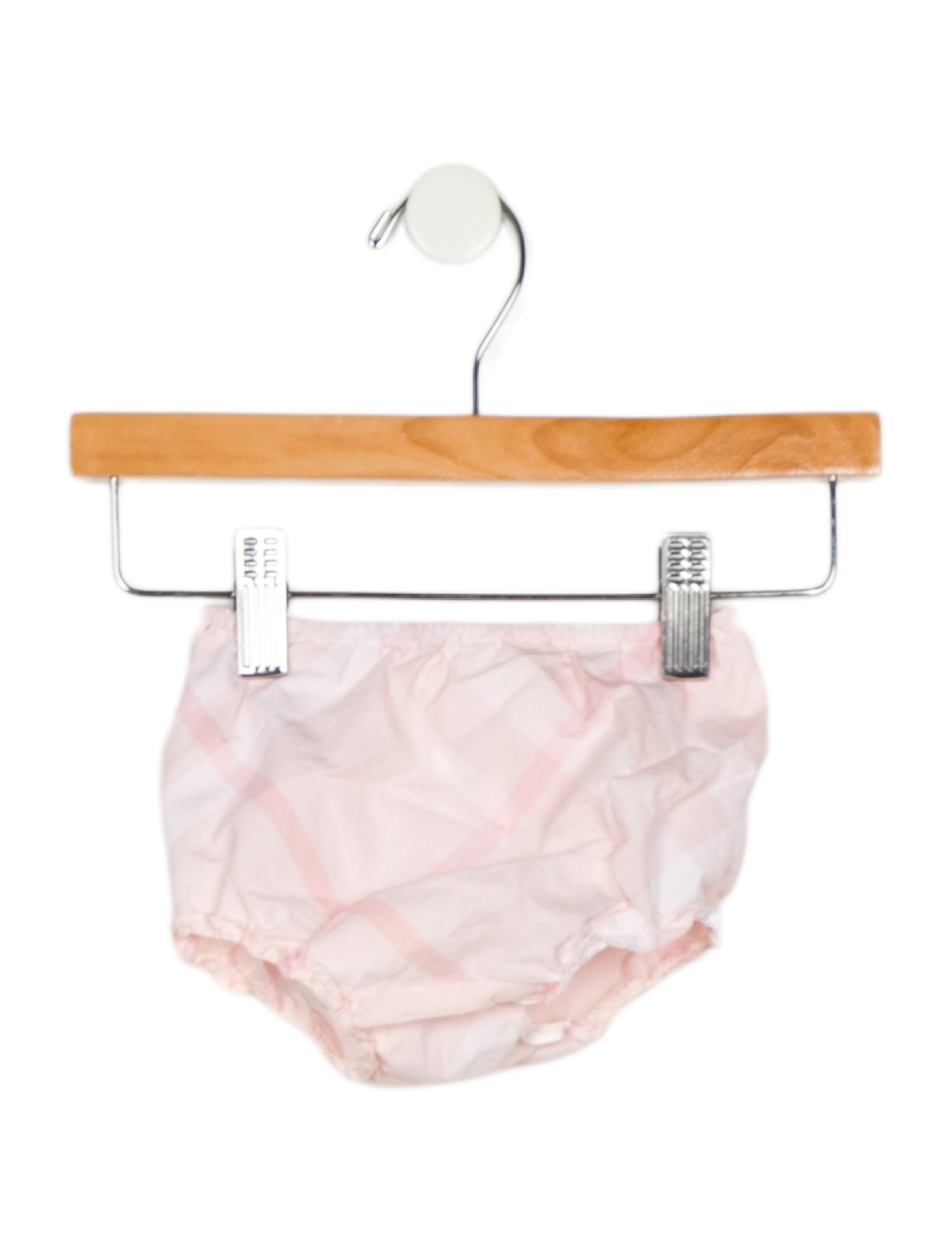 Burberry Infant Girls Plaid Cotton Bottoms