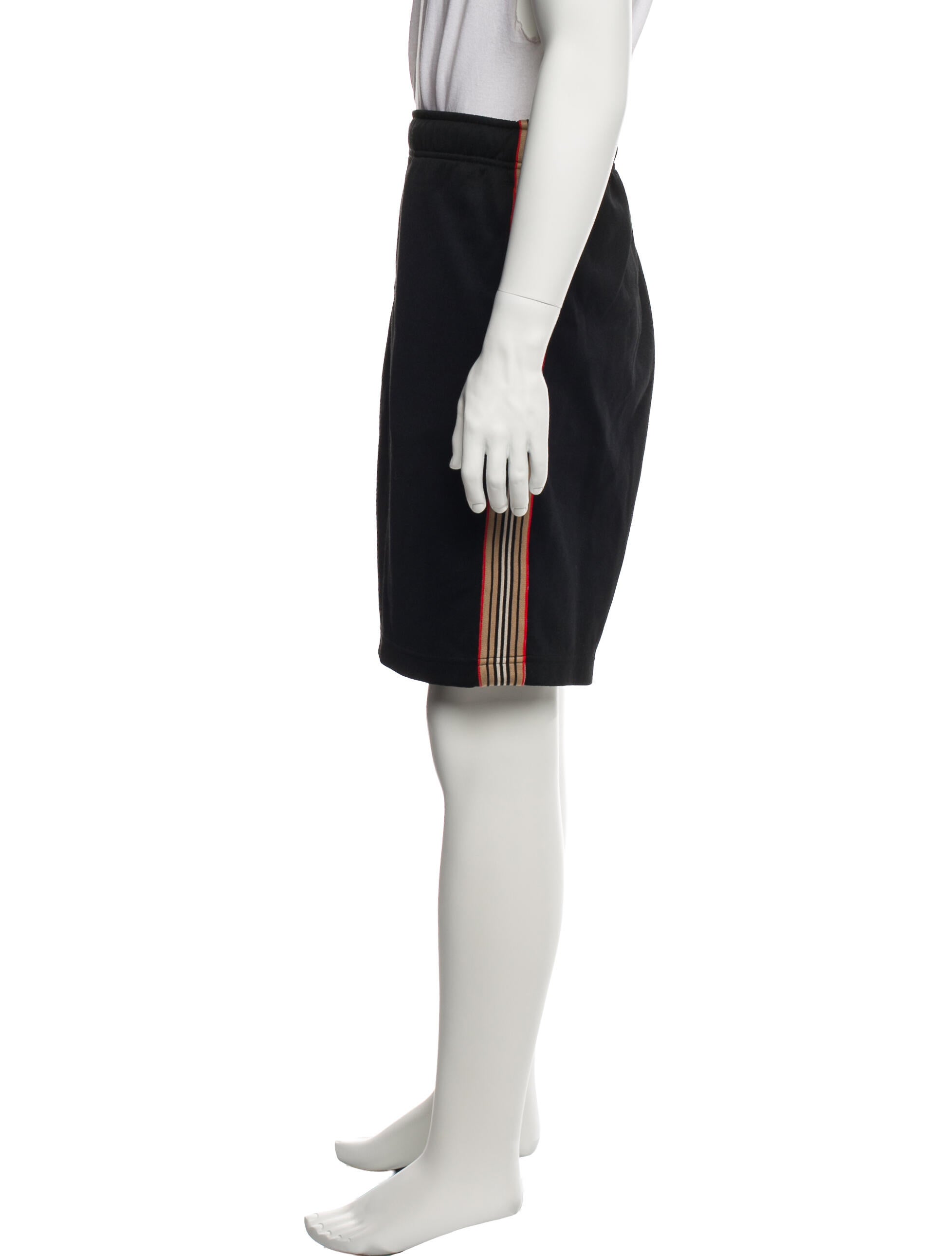 Burberry Exploded Check Pattern Jogger Shorts