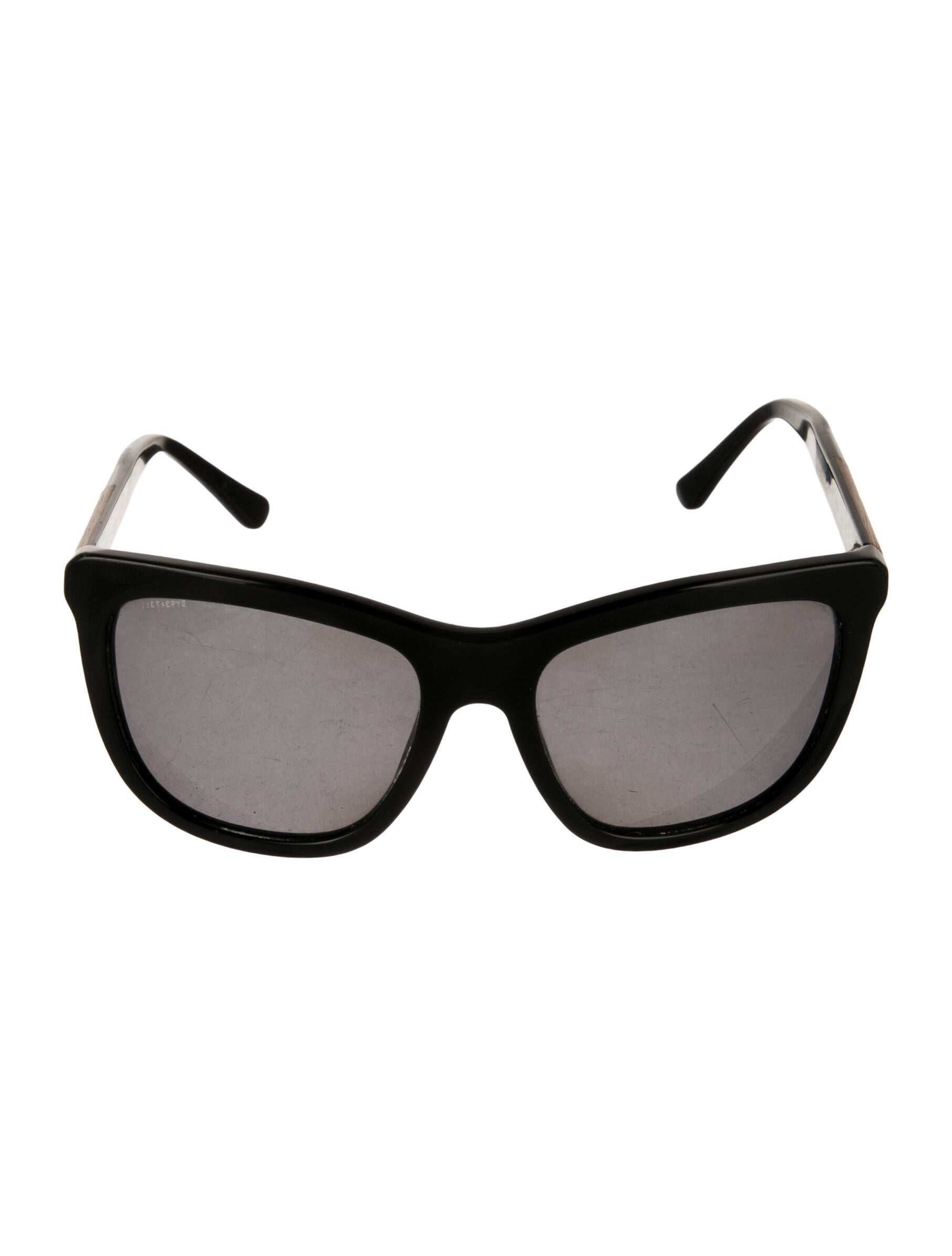 Burberry Nova Check Pattern Oversize Sunglasses