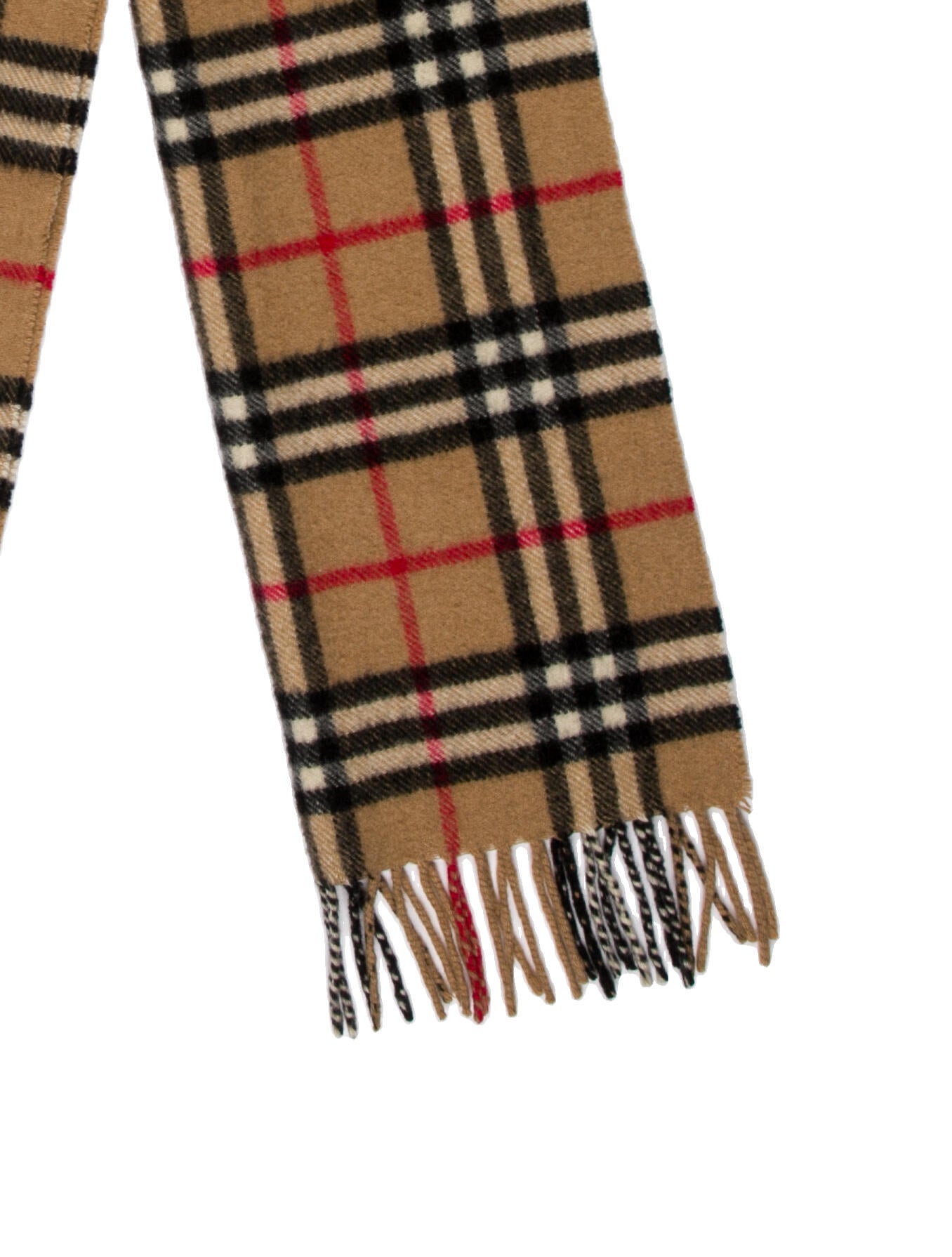 Burberry Cashmere House Check Pattern Scarf