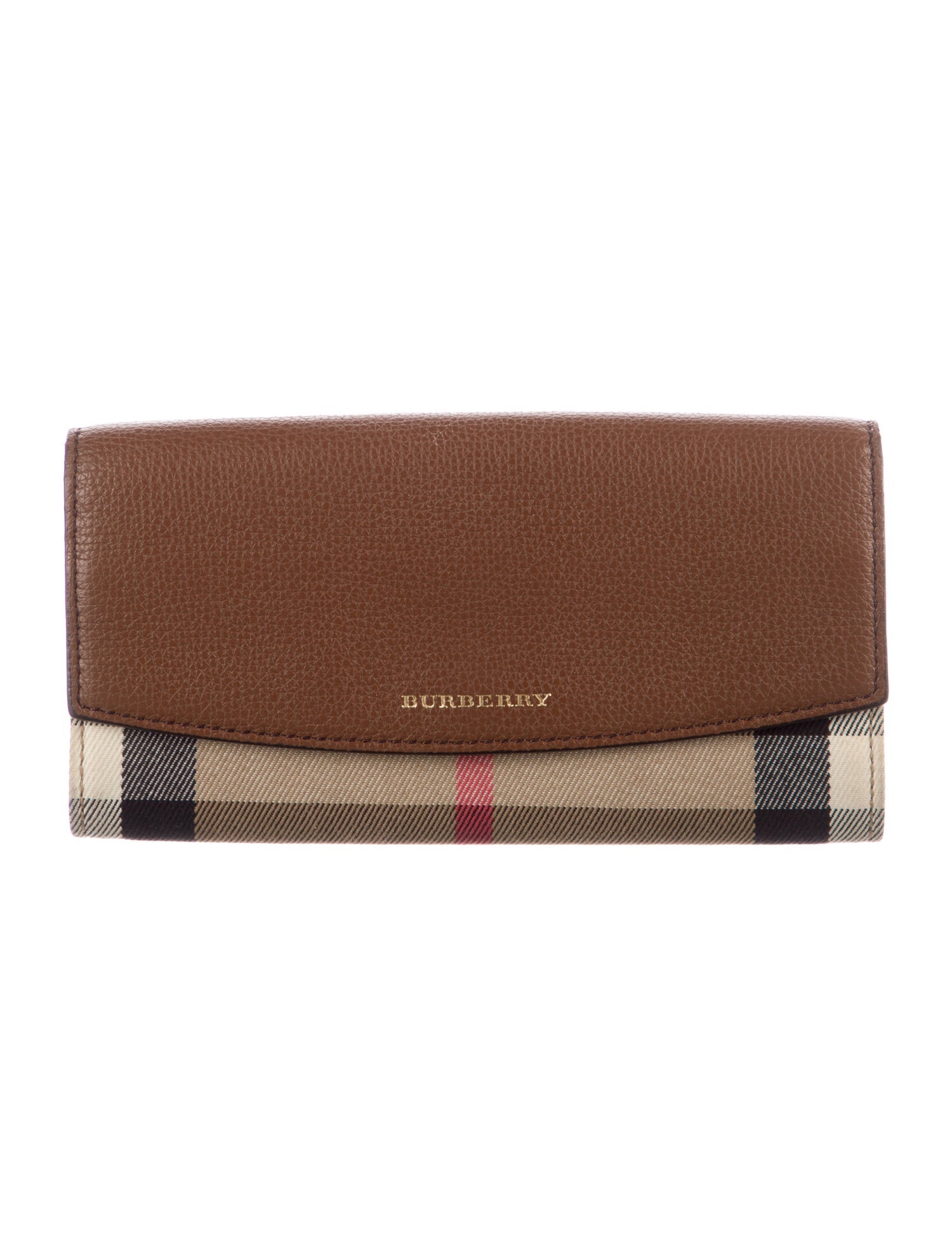 Burberry Henley Wallet House Check Pattern Continental Wallet