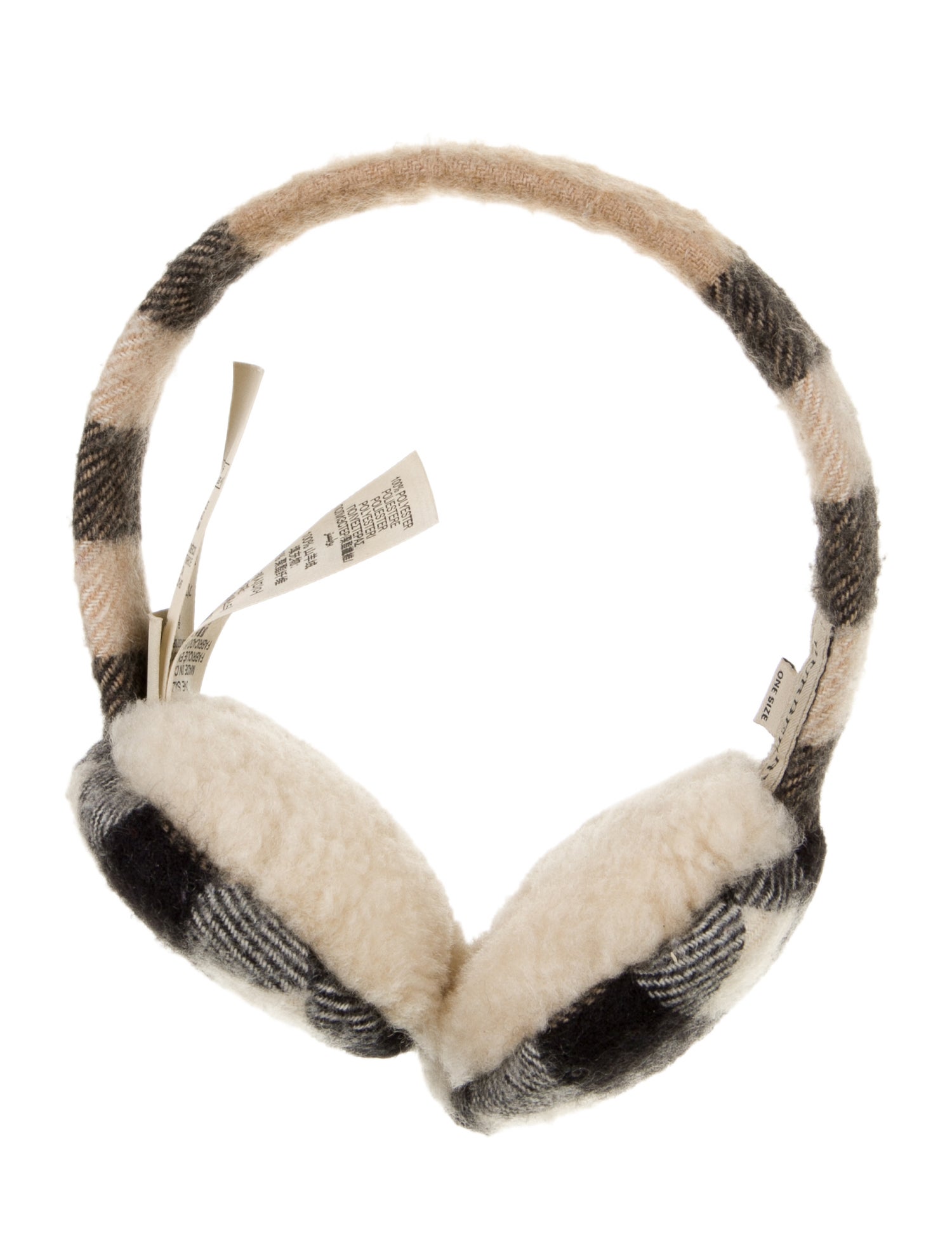 Burberry Kids Nova Check Earmuffs
