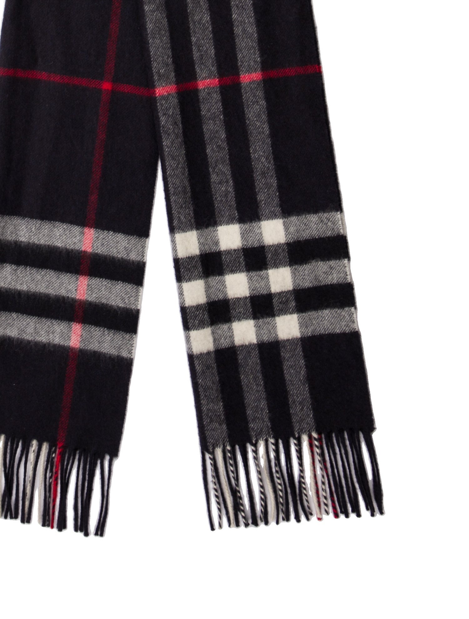 Burberry Cashmere Nova Check Pattern Scarf