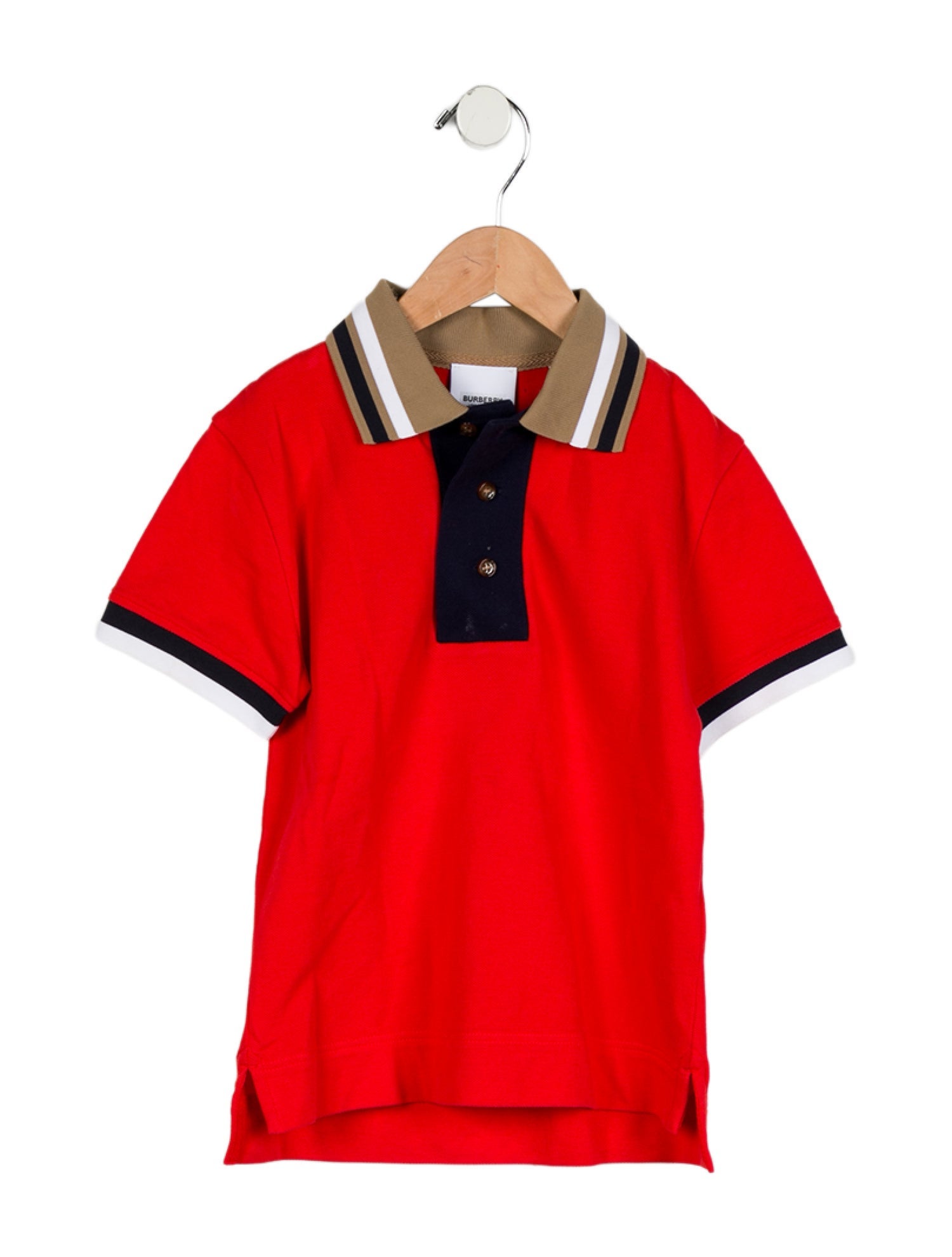 Burberry Toddler Boys' Colorblock Pattern Short Sleeve Polo Shirt