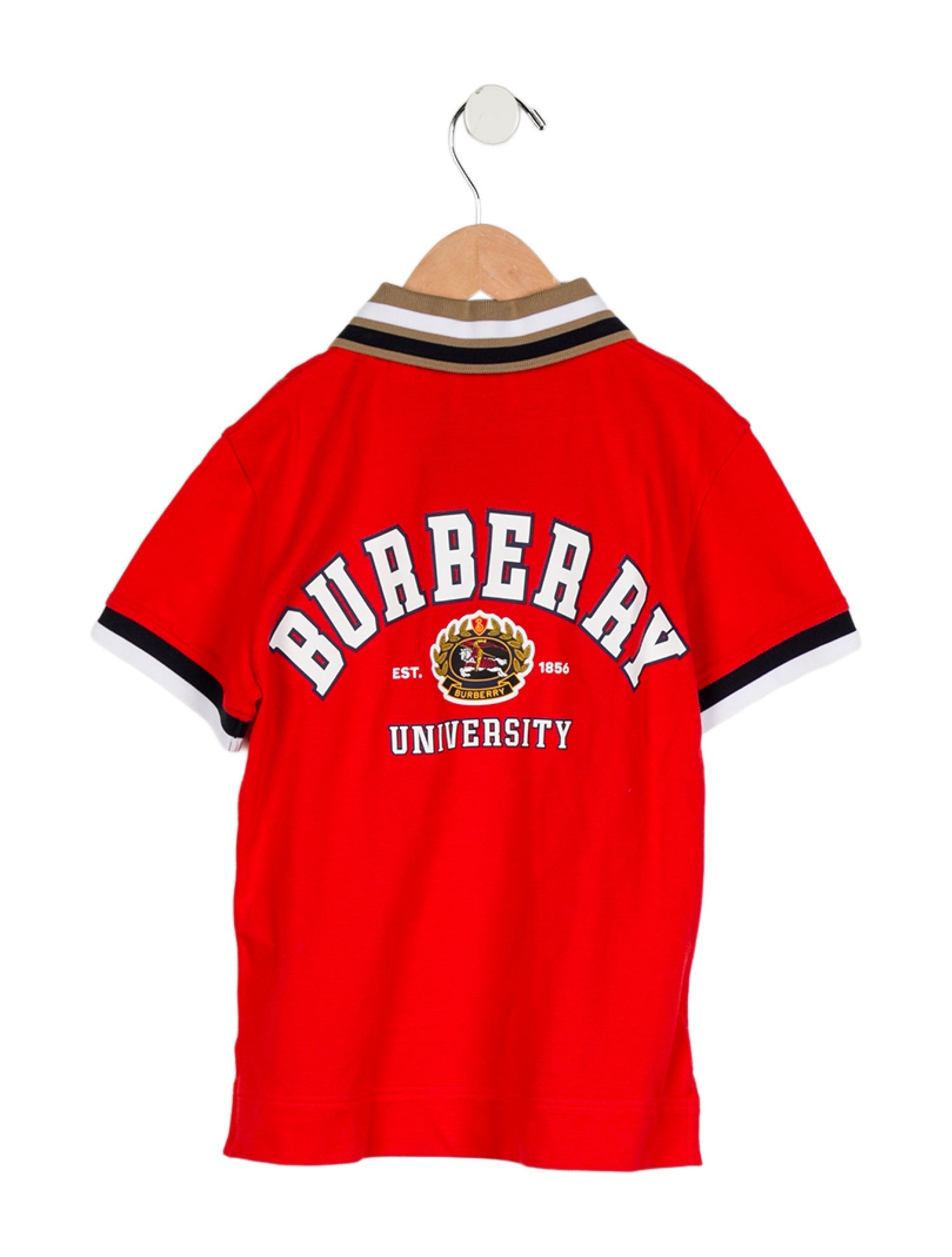 Burberry Toddler Boys' Colorblock Pattern Short Sleeve Polo Shirt