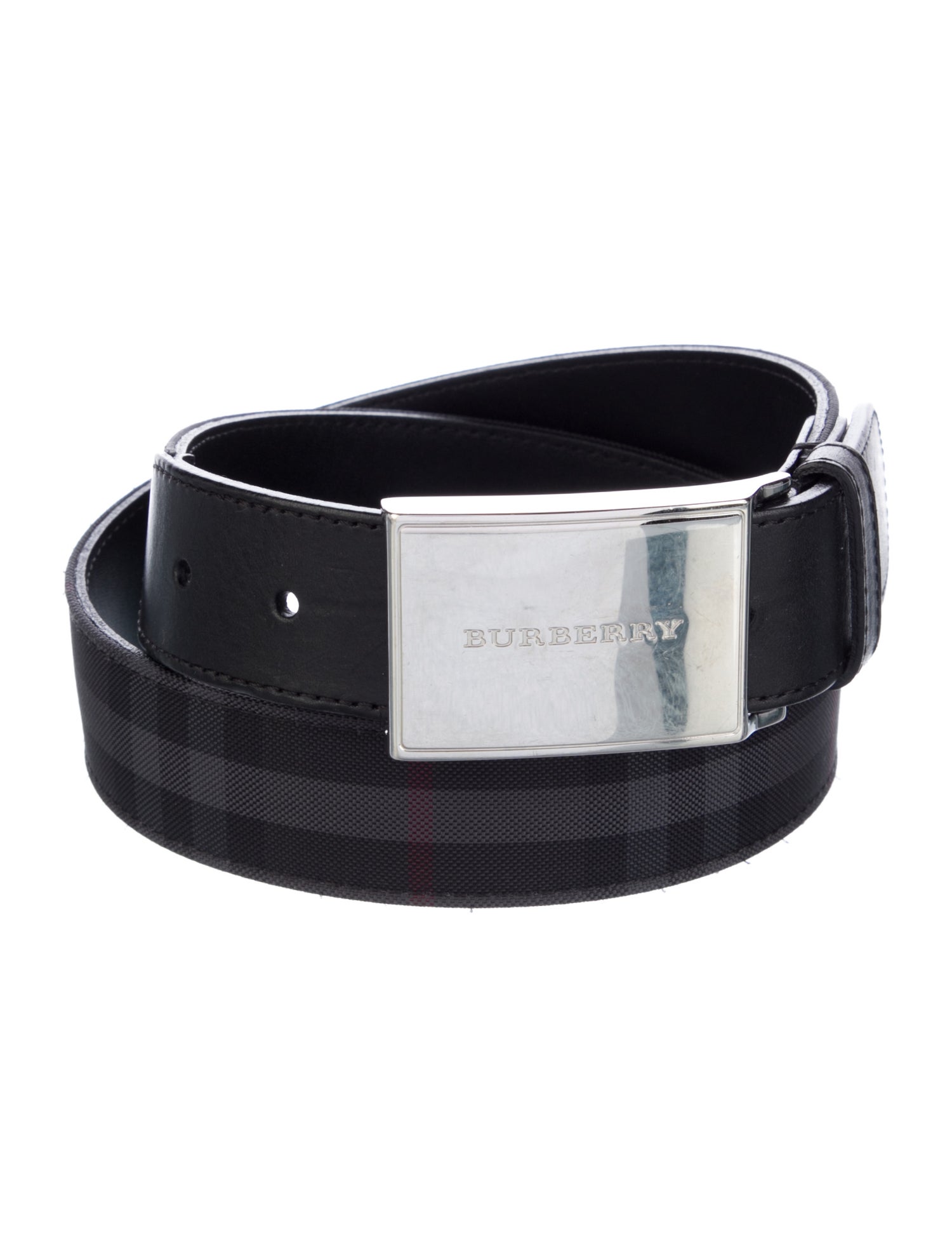 Burberry House Check Pattern Leather Belt Kit