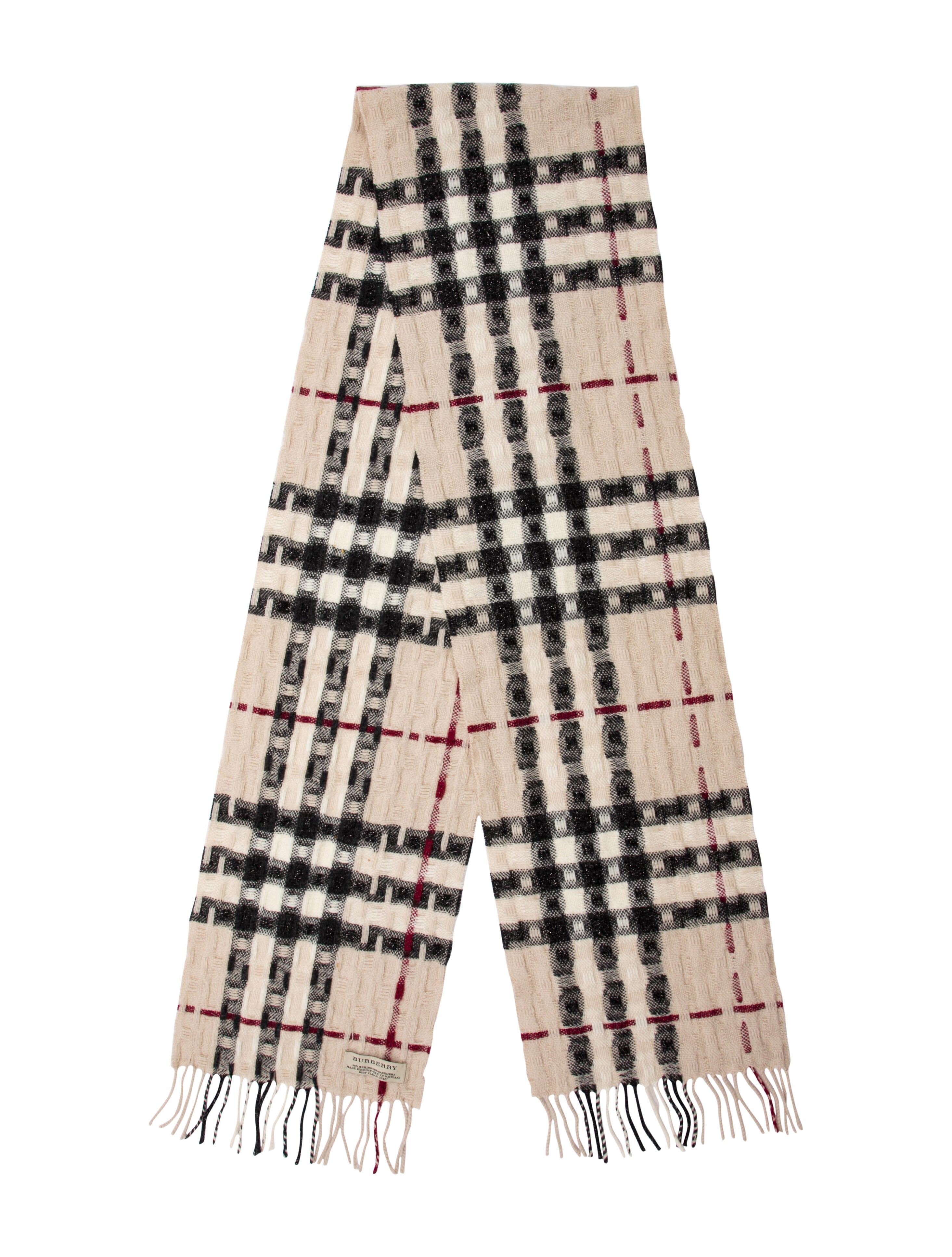 Burberry Merino Wool House Check Pattern Scarf