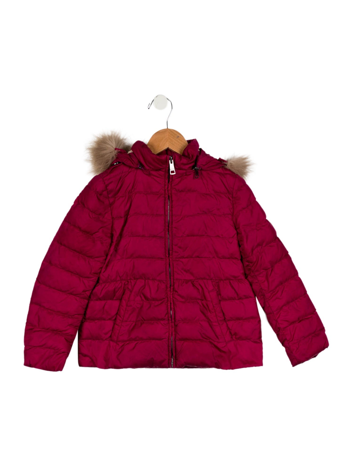 Burberry Toddler Girls' Solid Down Puffer Coat