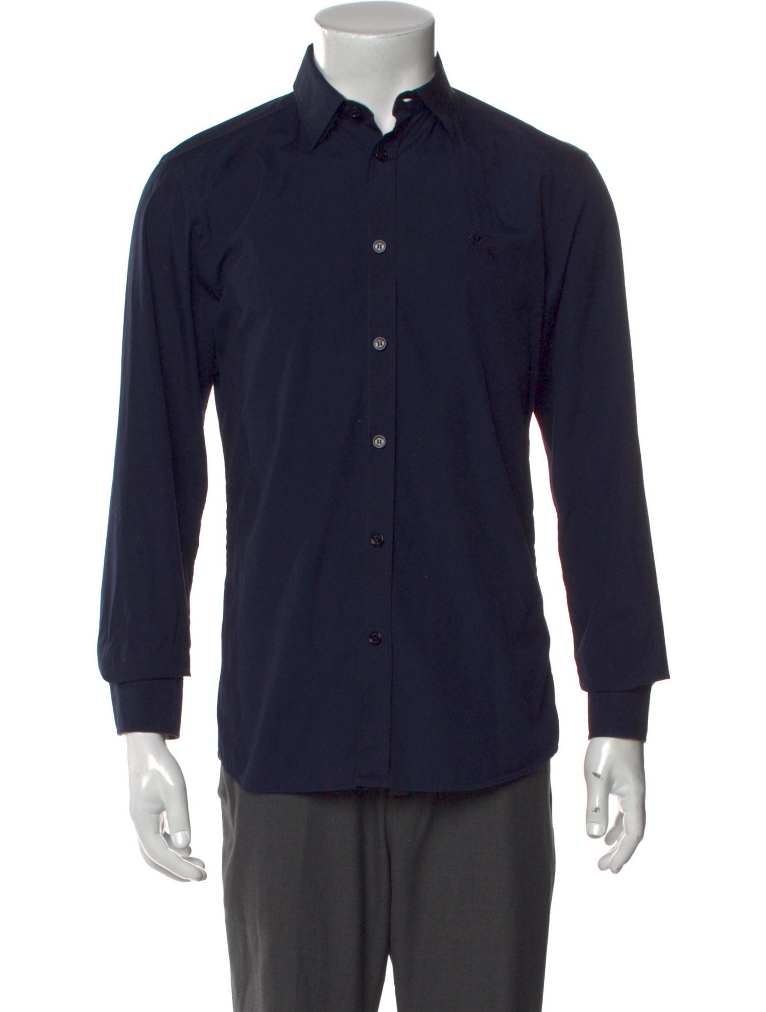 Burberry Exploded Check Pattern Long Sleeve Dress Shirt