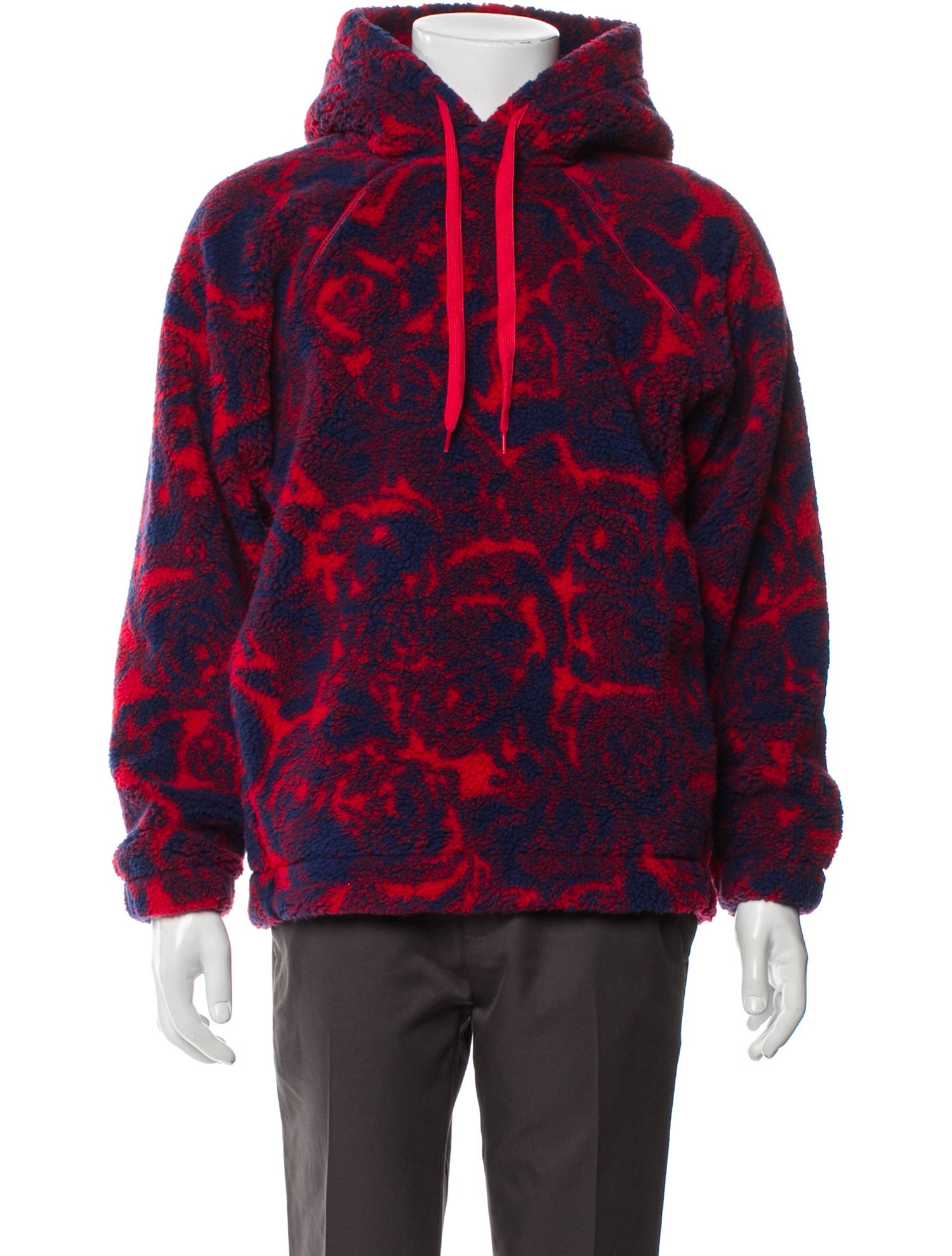 Burberry Printed V-Neck Hoodie