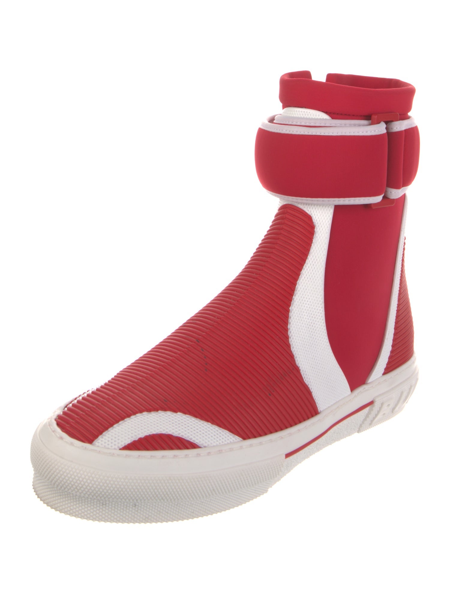 Burberry Neoprene Colorblock Pattern Sneakers