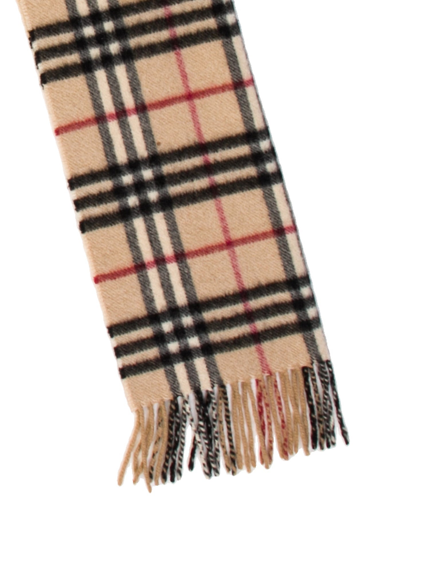 Burberry Cashmere Nova Check Pattern Scarf