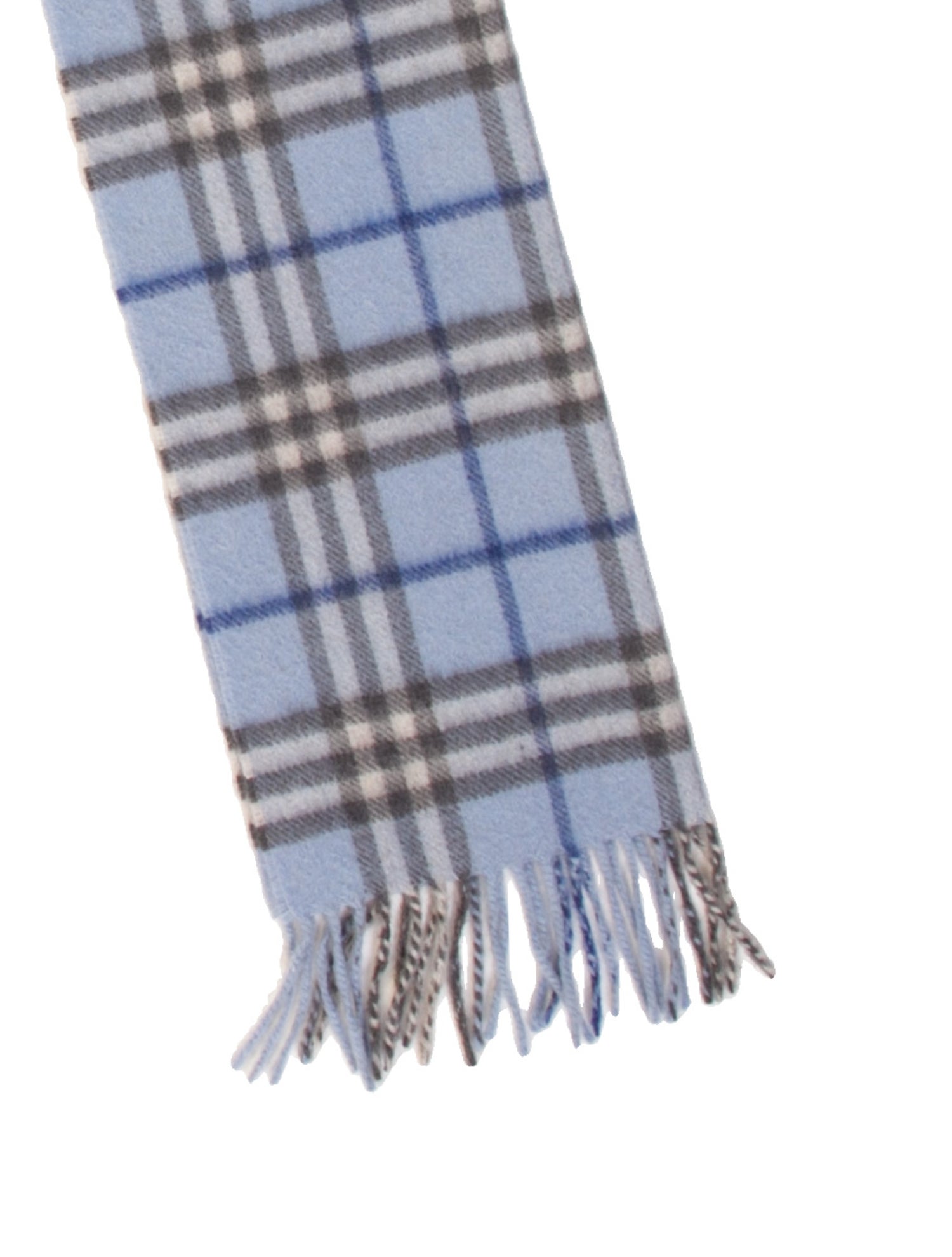 Burberry Cashmere Plaid Print Scarf