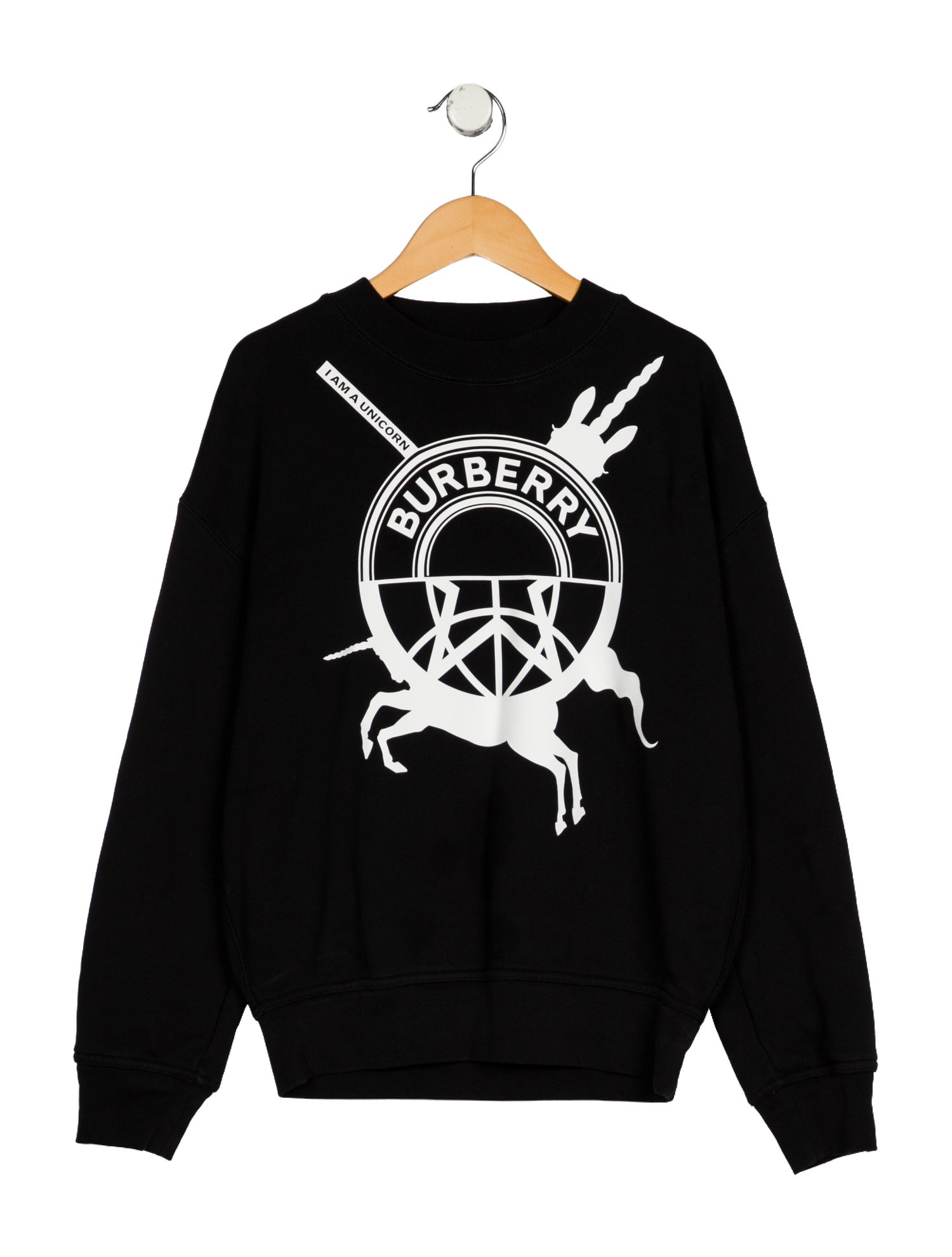 Burberry Black and White Cotton Sweatshirt