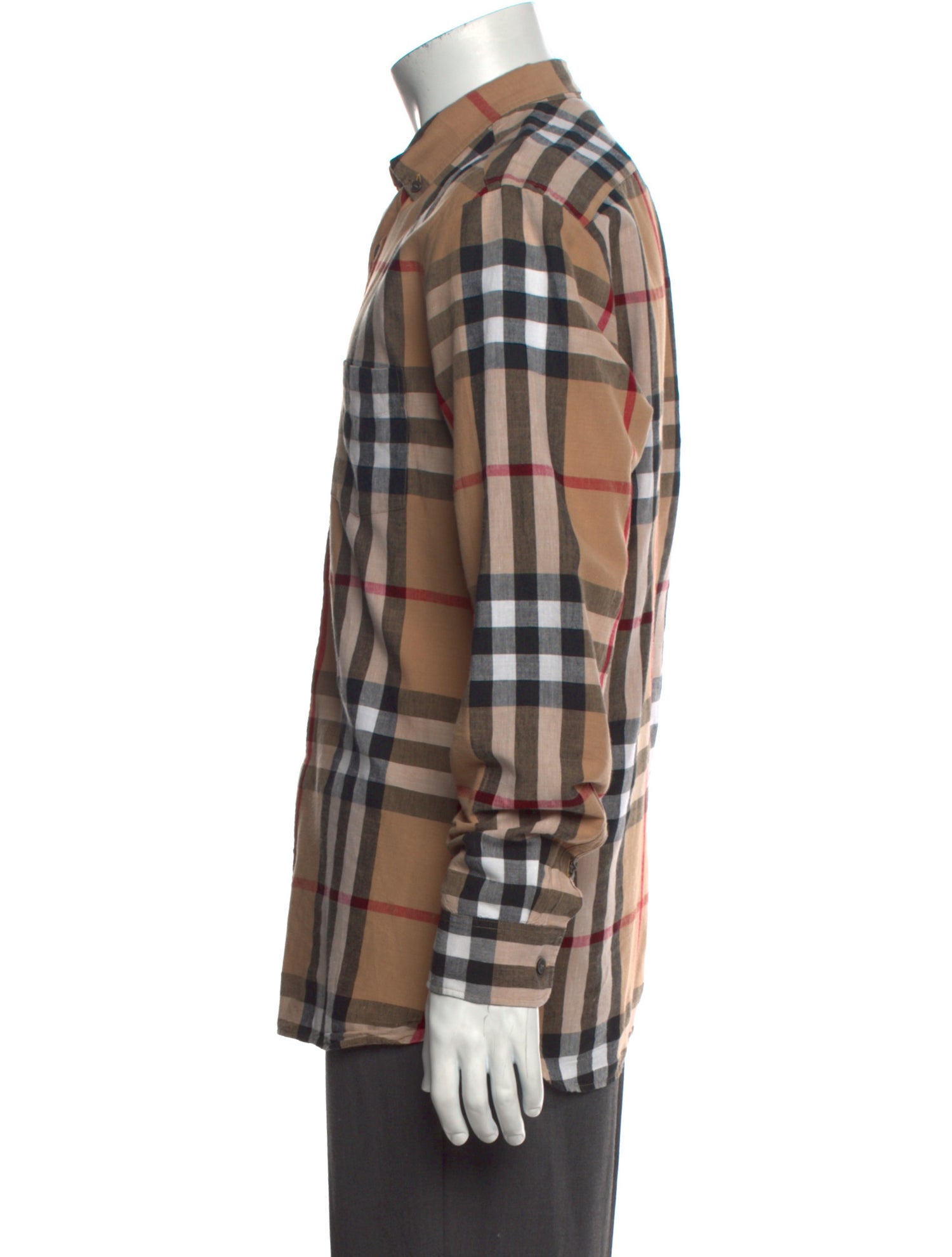 Burberry House Check Pattern Long Sleeve Shirt