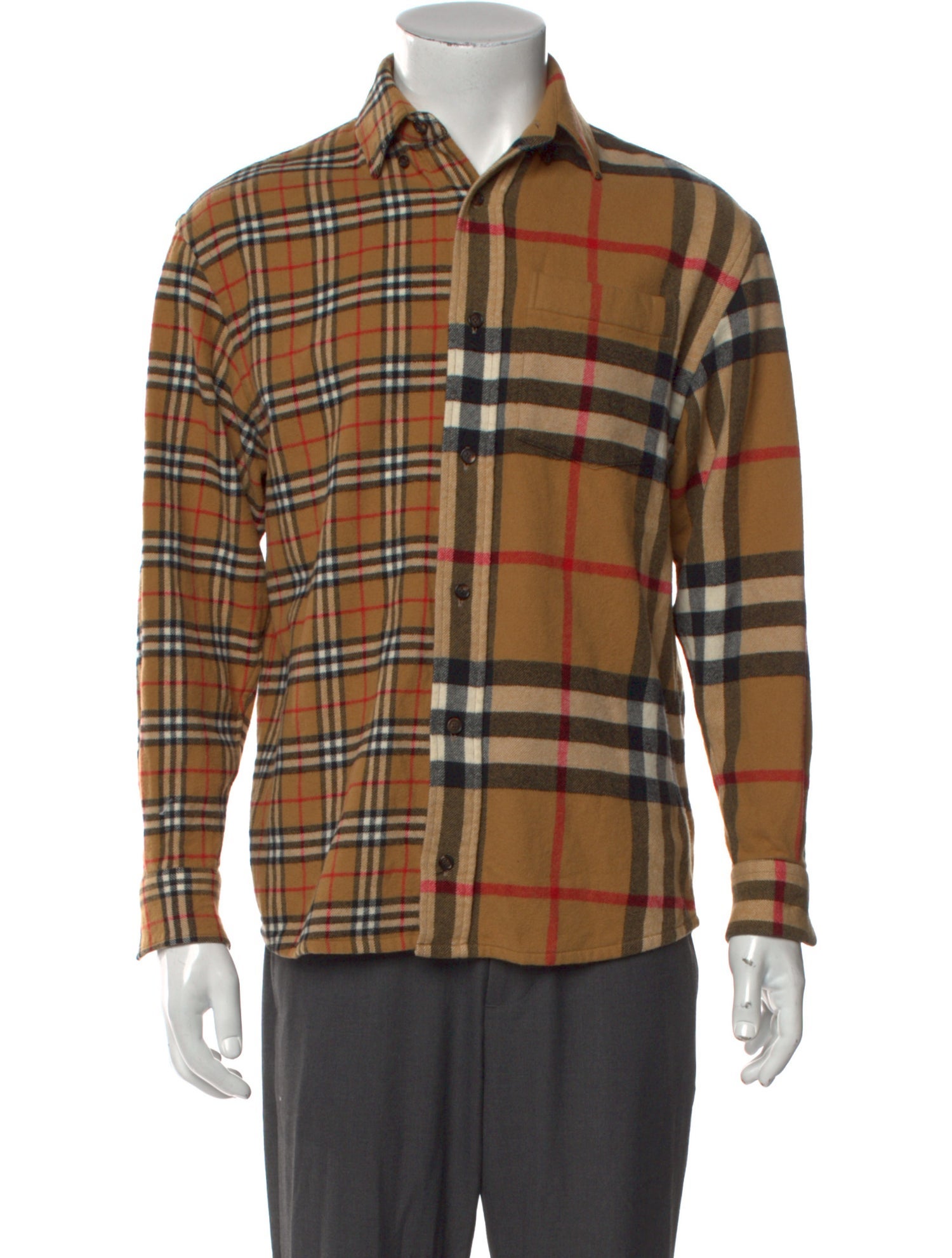 Burberry x gosha rubchinskiy Vintage Check Wool Shirt