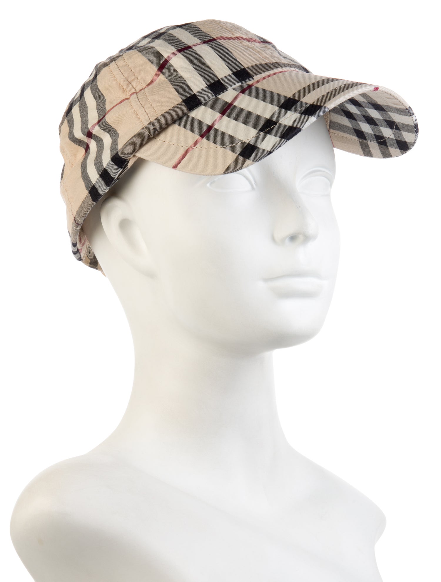 Burberry Nova Check Snap-Button Baseball Cap