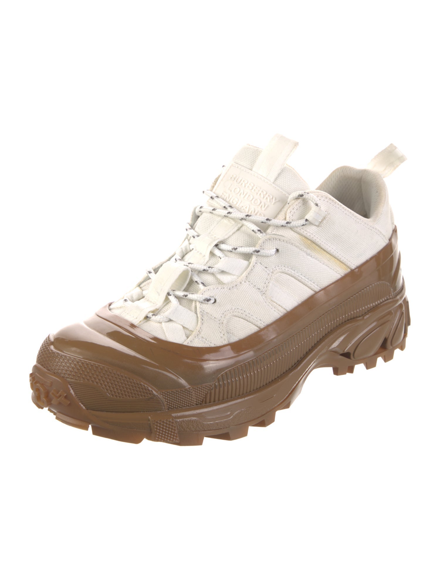 Burberry Canvas Colorblock Pattern Chunky Sneakers