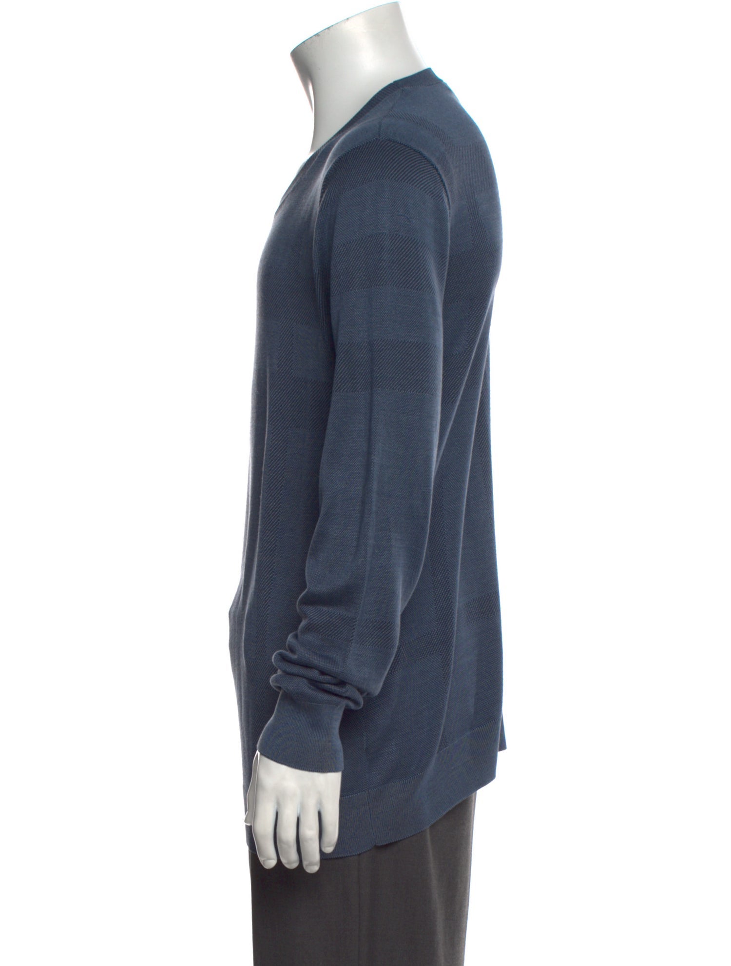 Burberry London Exploded Check Pattern Silk Pullover