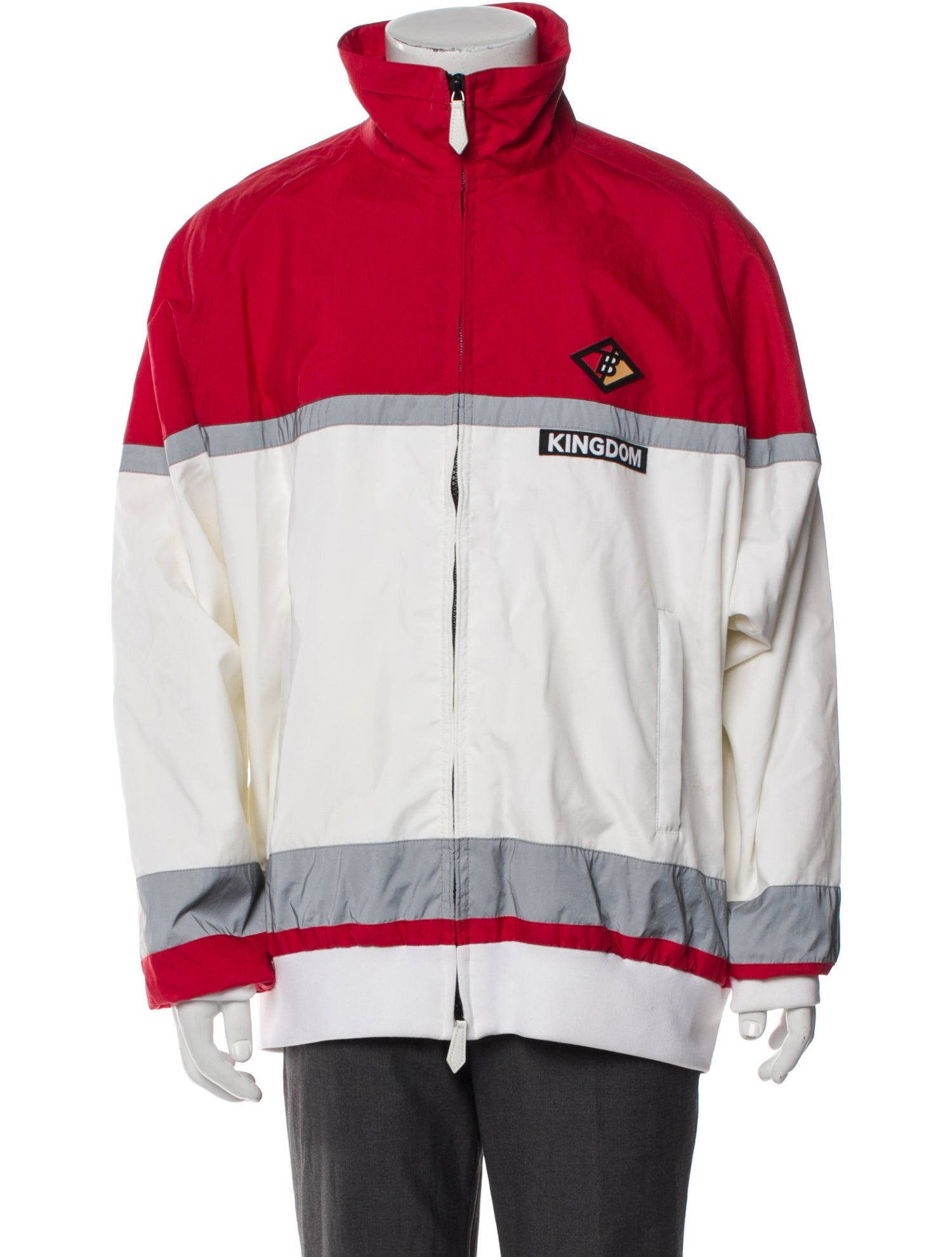 Burberry Colorblock Pattern Windbreaker