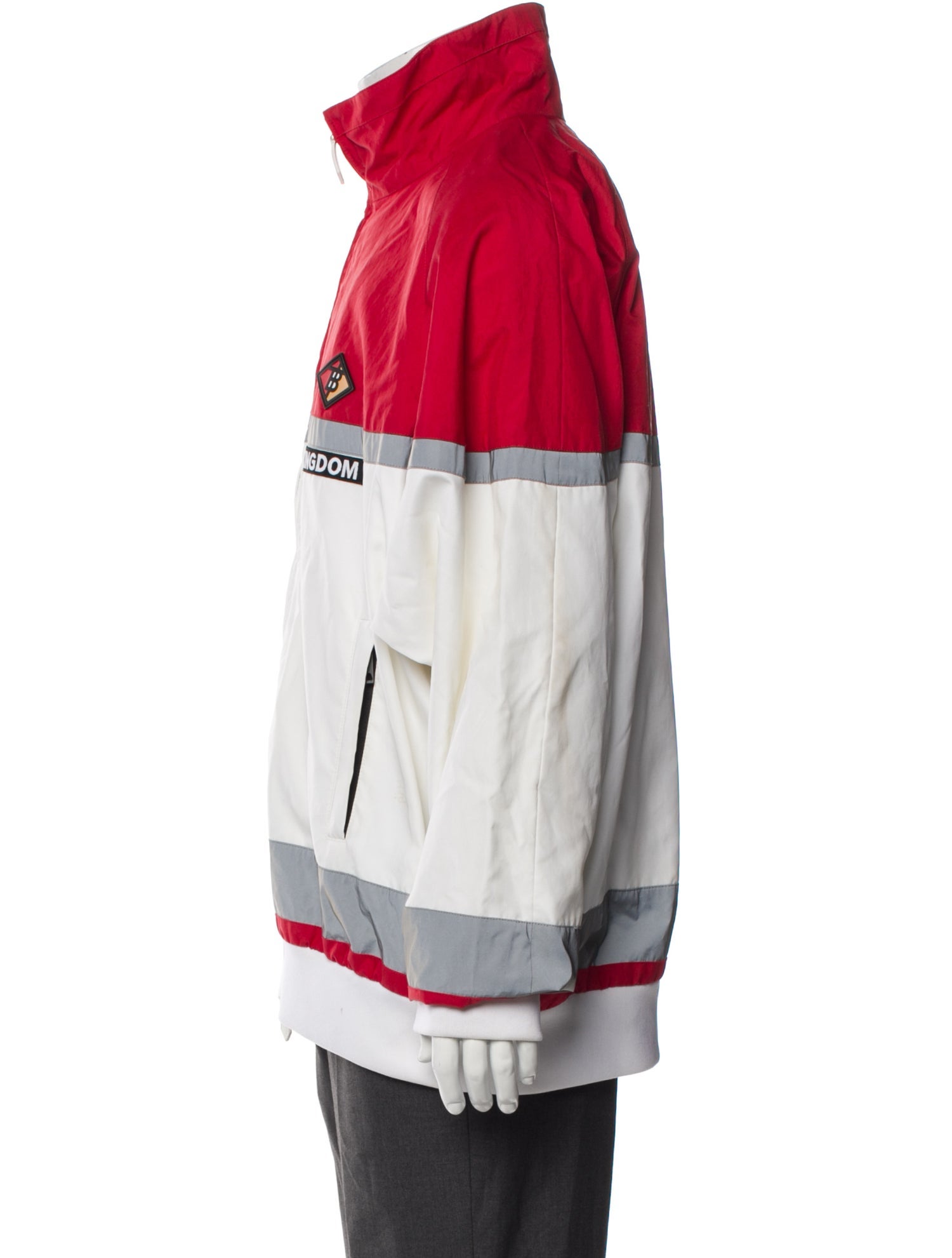 Burberry Colorblock Pattern Windbreaker