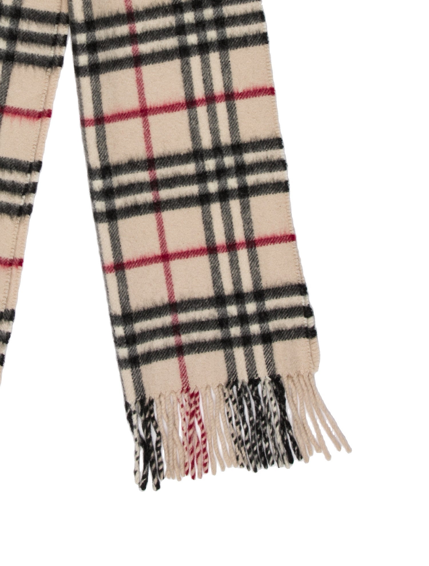 Burberry Cashmere House Check Pattern Scarf