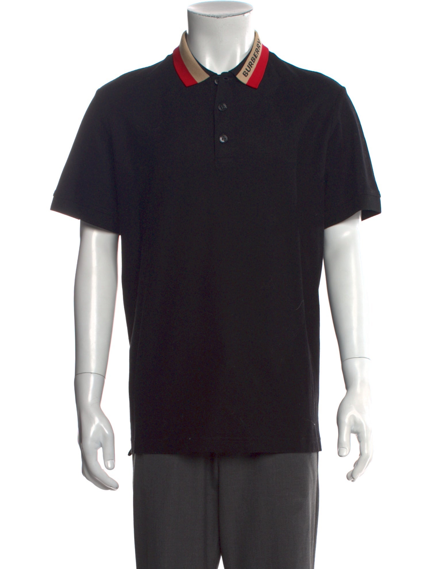Burberry TB Monogram Collar Polo Shirt