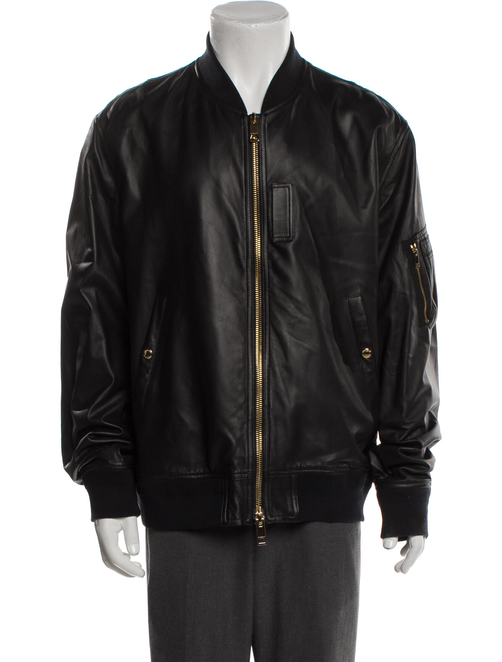 Burberry Lamb Leather Bomber Jacket