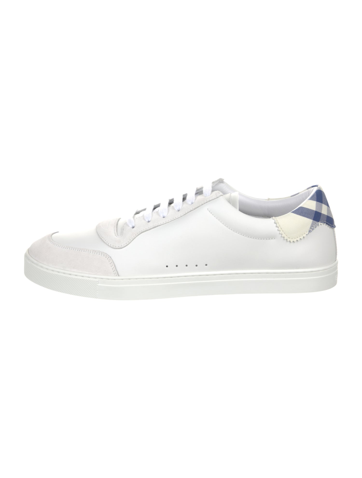 Burberry House Check Pattern Leather Sneakers