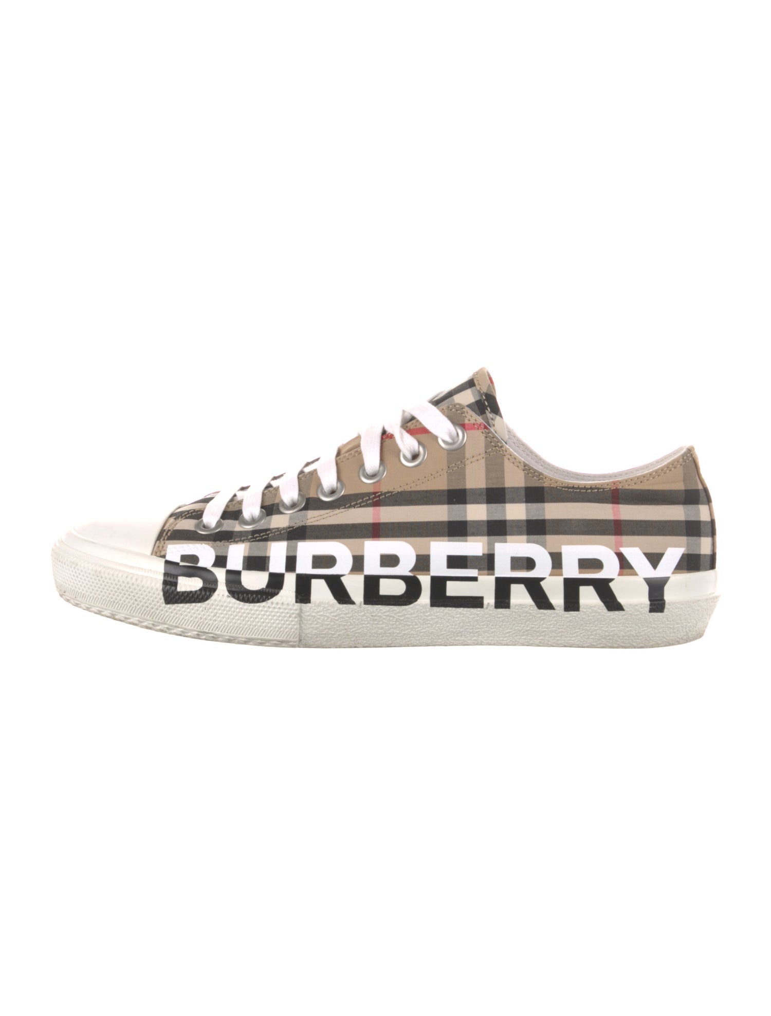 Burberry House Check Pattern Canvas Sneakers