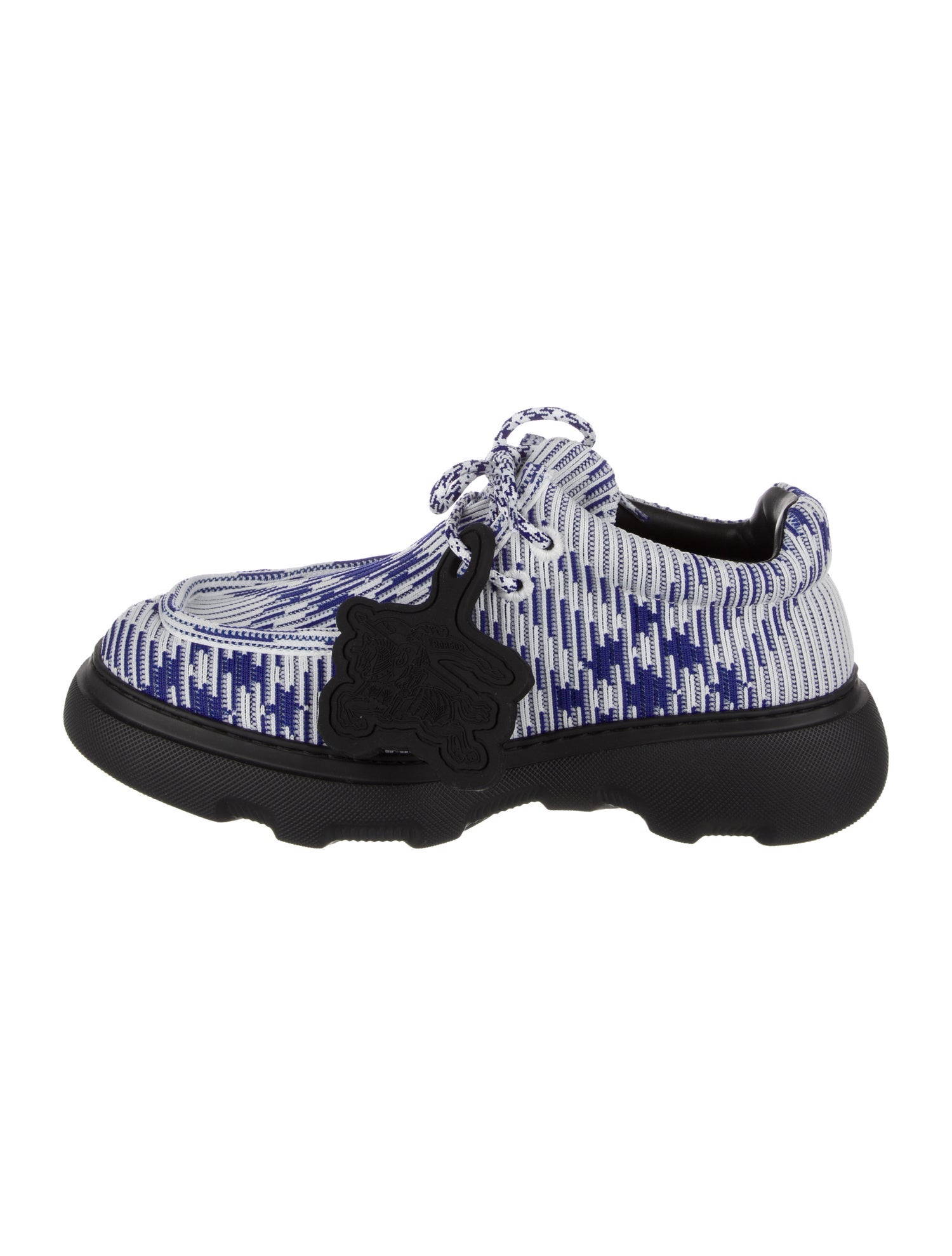 Burberry Plaid Print Lace-Up Boots