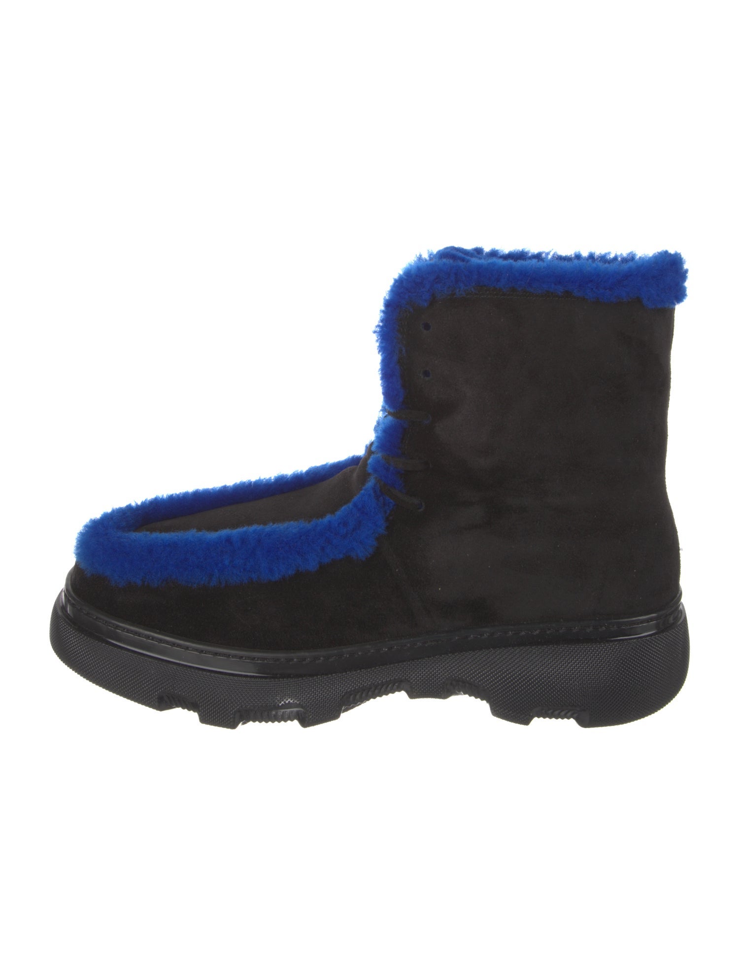 Burberry Suede Lace-Up Boots