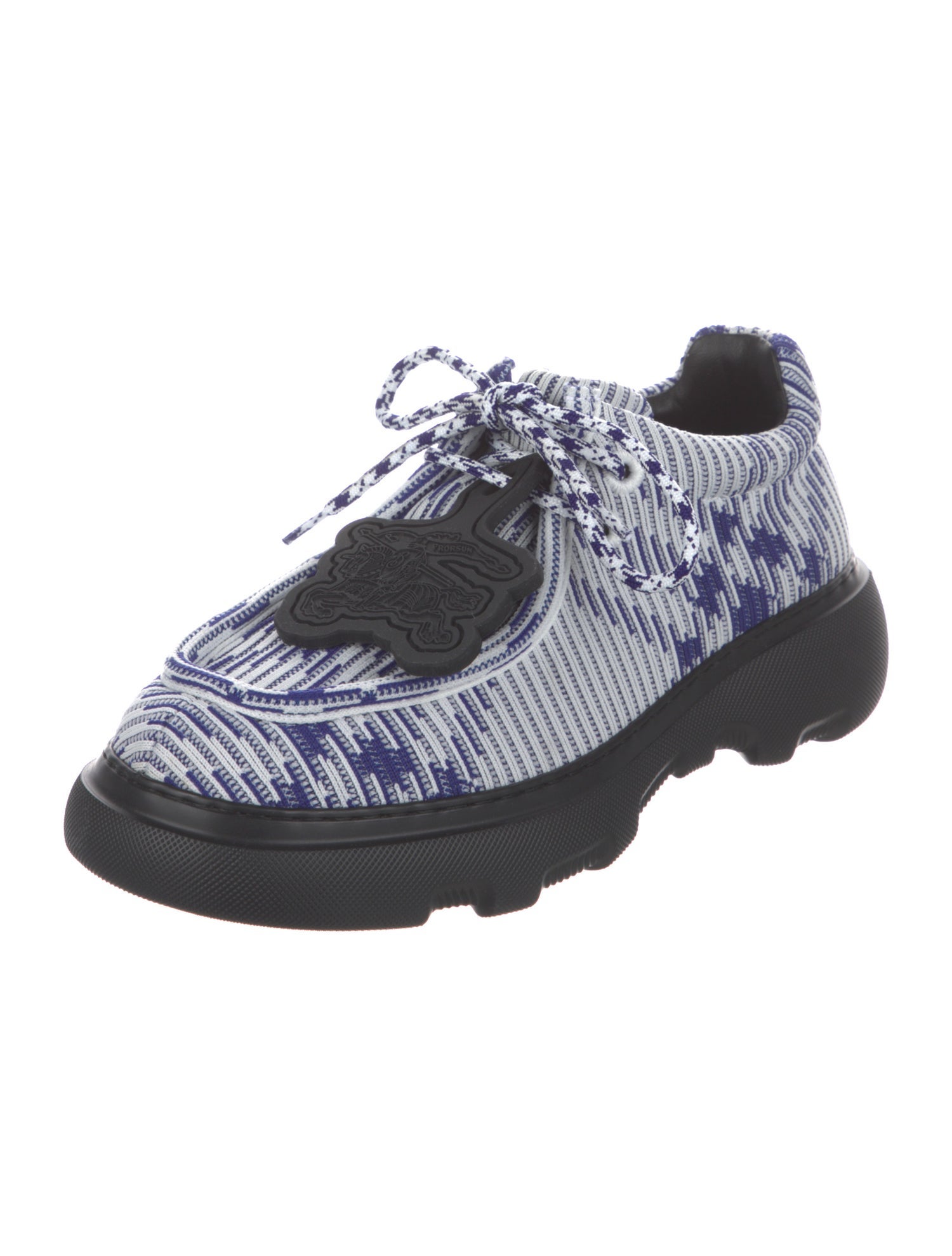 Burberry Plaid Print Sneakers