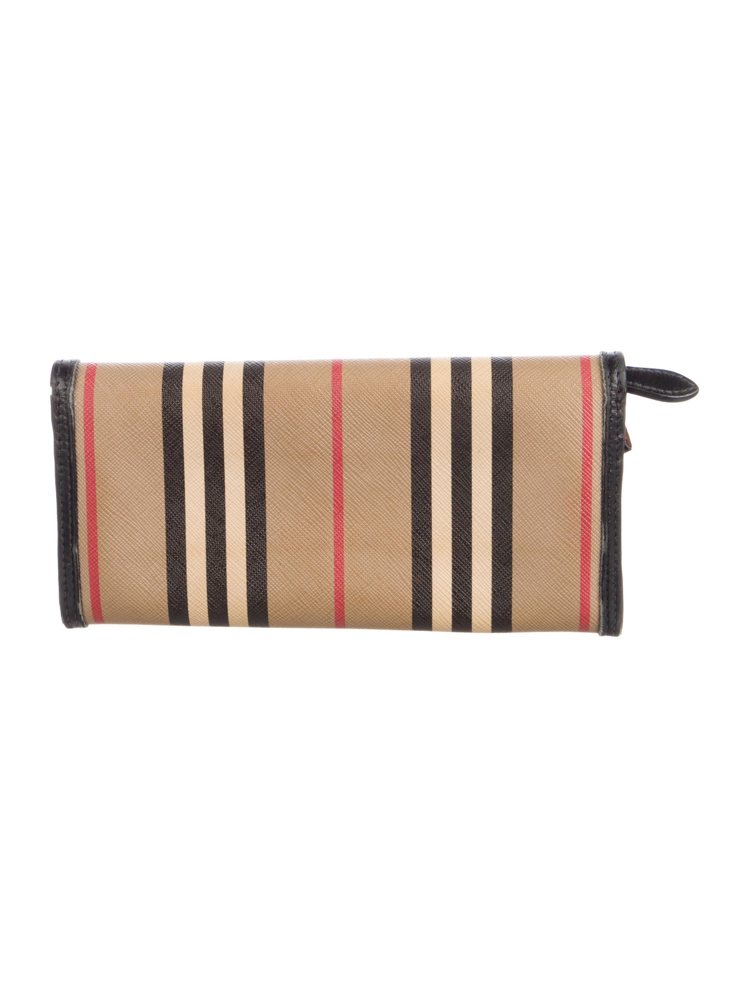 Burberry Icon Stripe House Check Pattern Continental Wallet