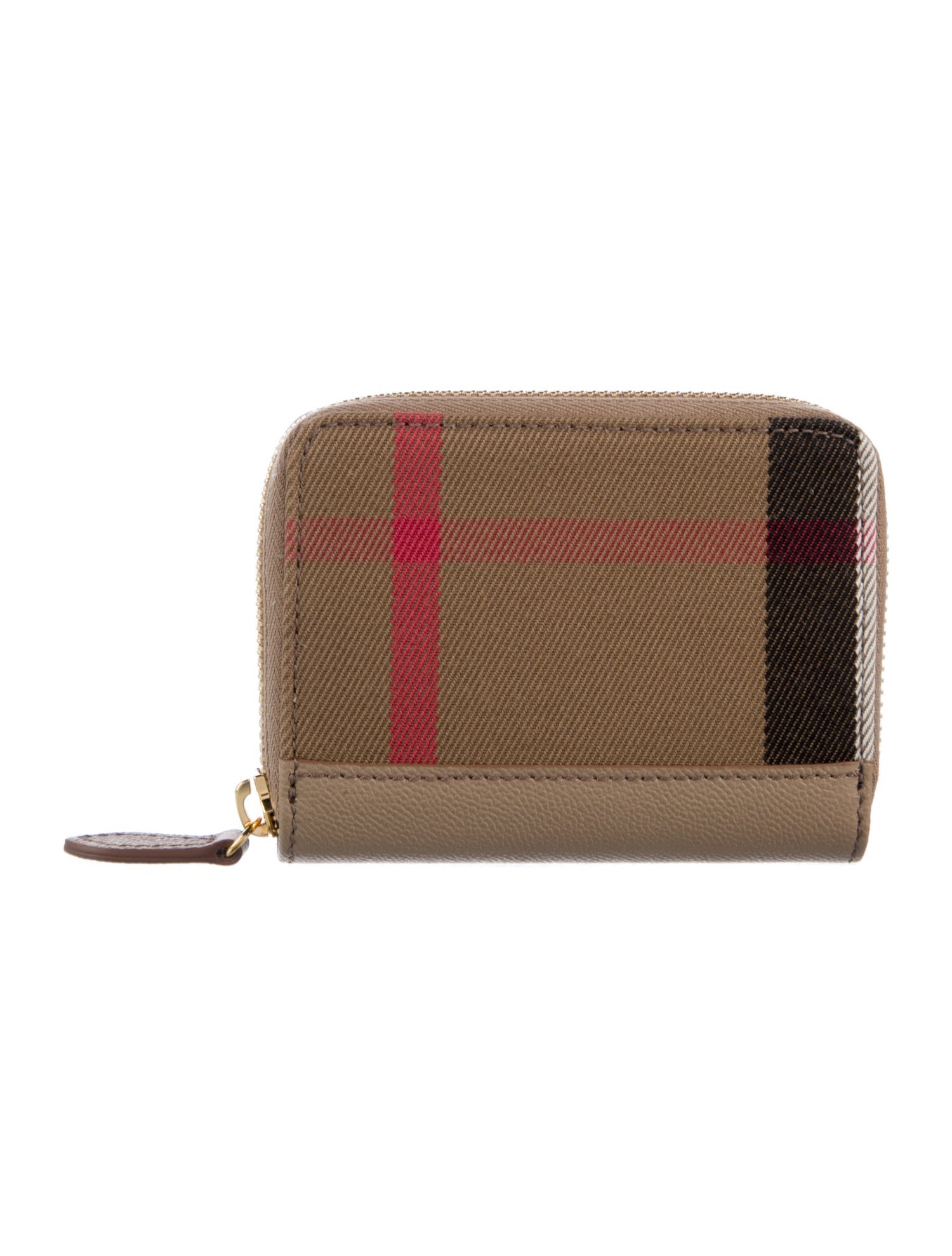 Burberry Plaid Print Wallet