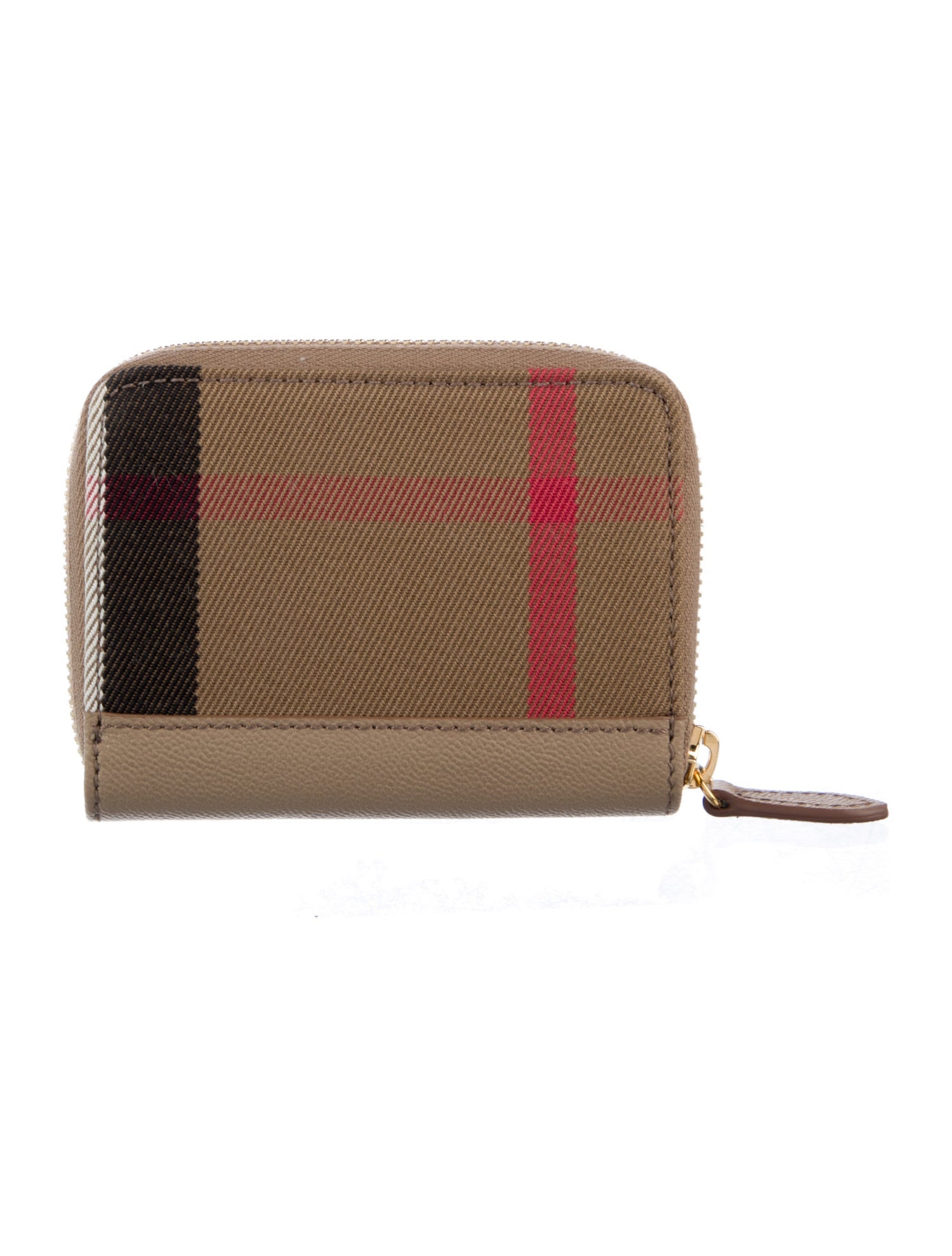 Burberry Plaid Print Wallet