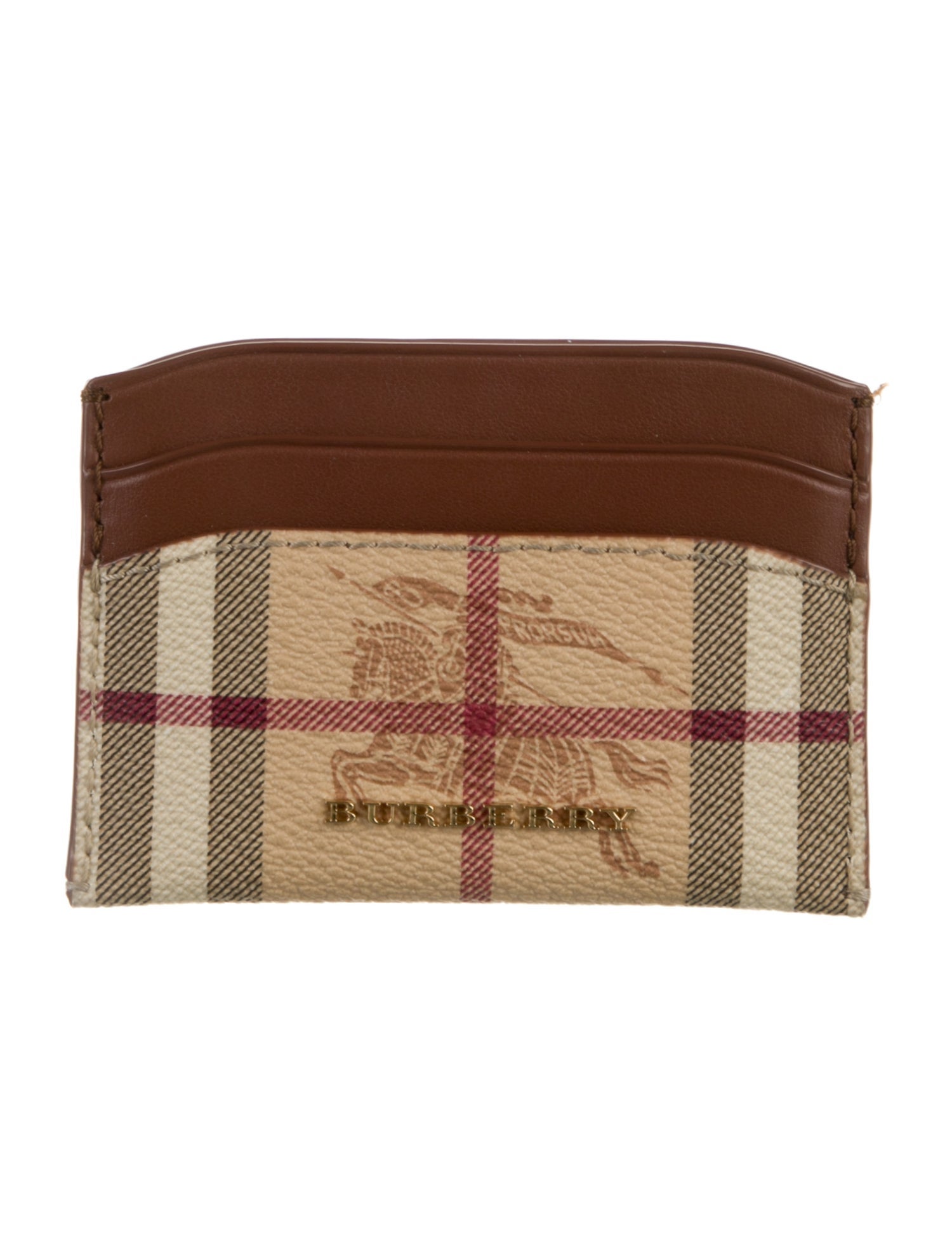 Burberry Horseferry Check Pattern Plaid Print Wallet