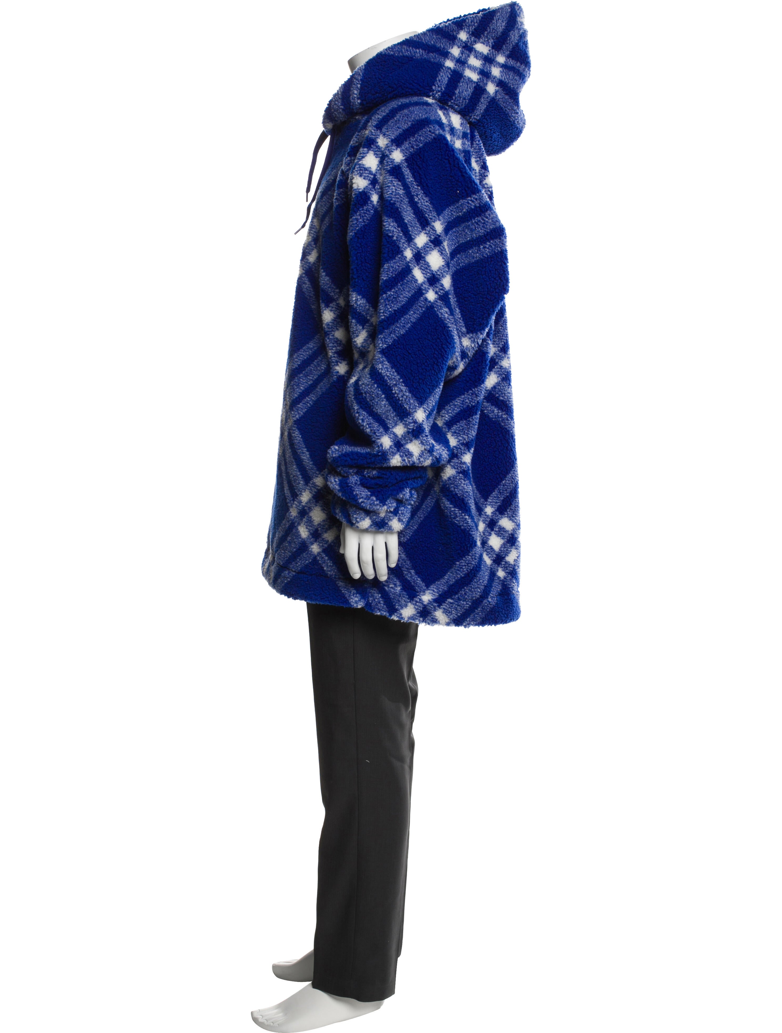 Burberry Plaid Print Parka