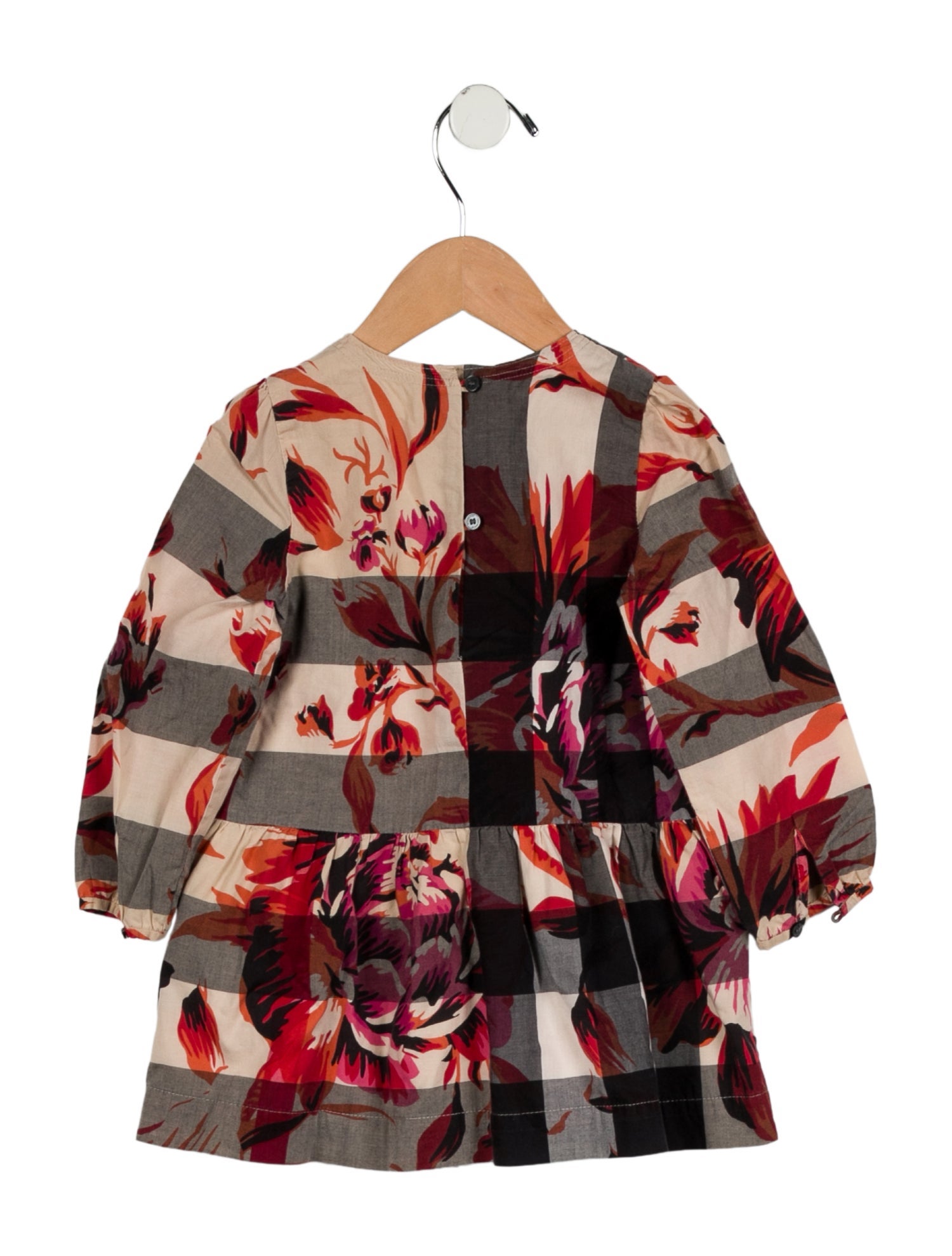 Burberry Toddler Girls' House Check and Floral Print Dress