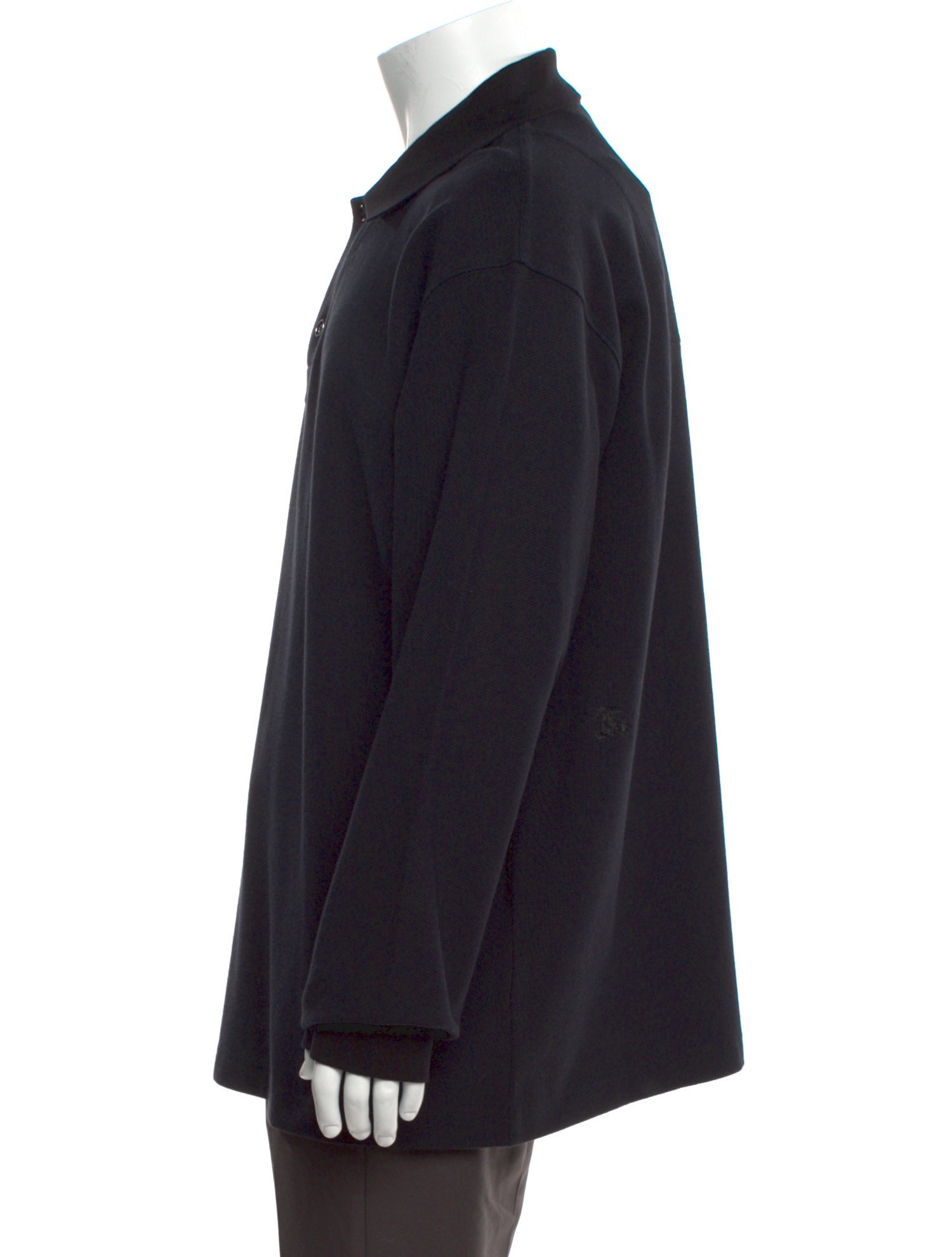 Burberry Crew Neck Long Sleeve Polo Shirt w/ Tags