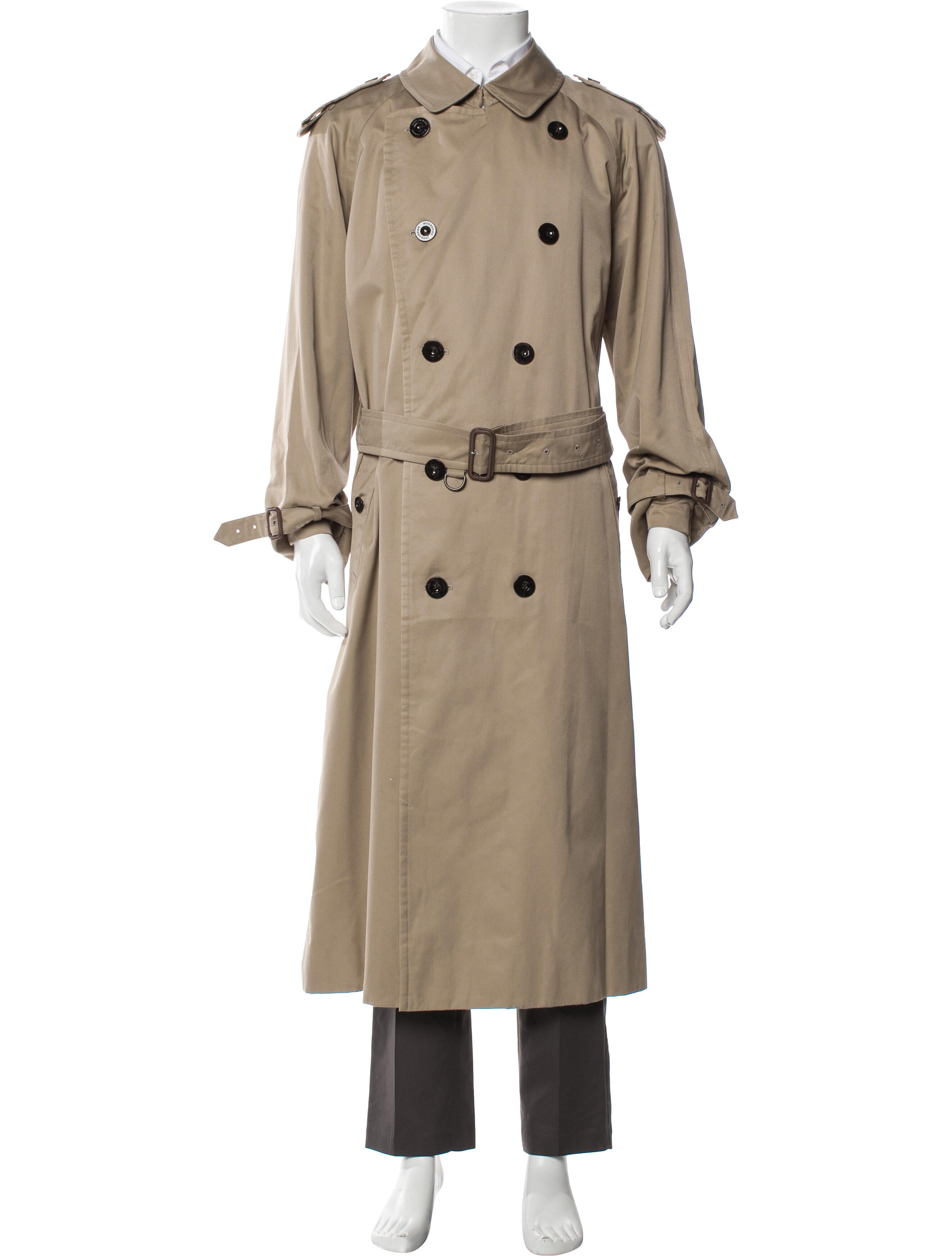 Burberry London House Check Pattern Trench Coat