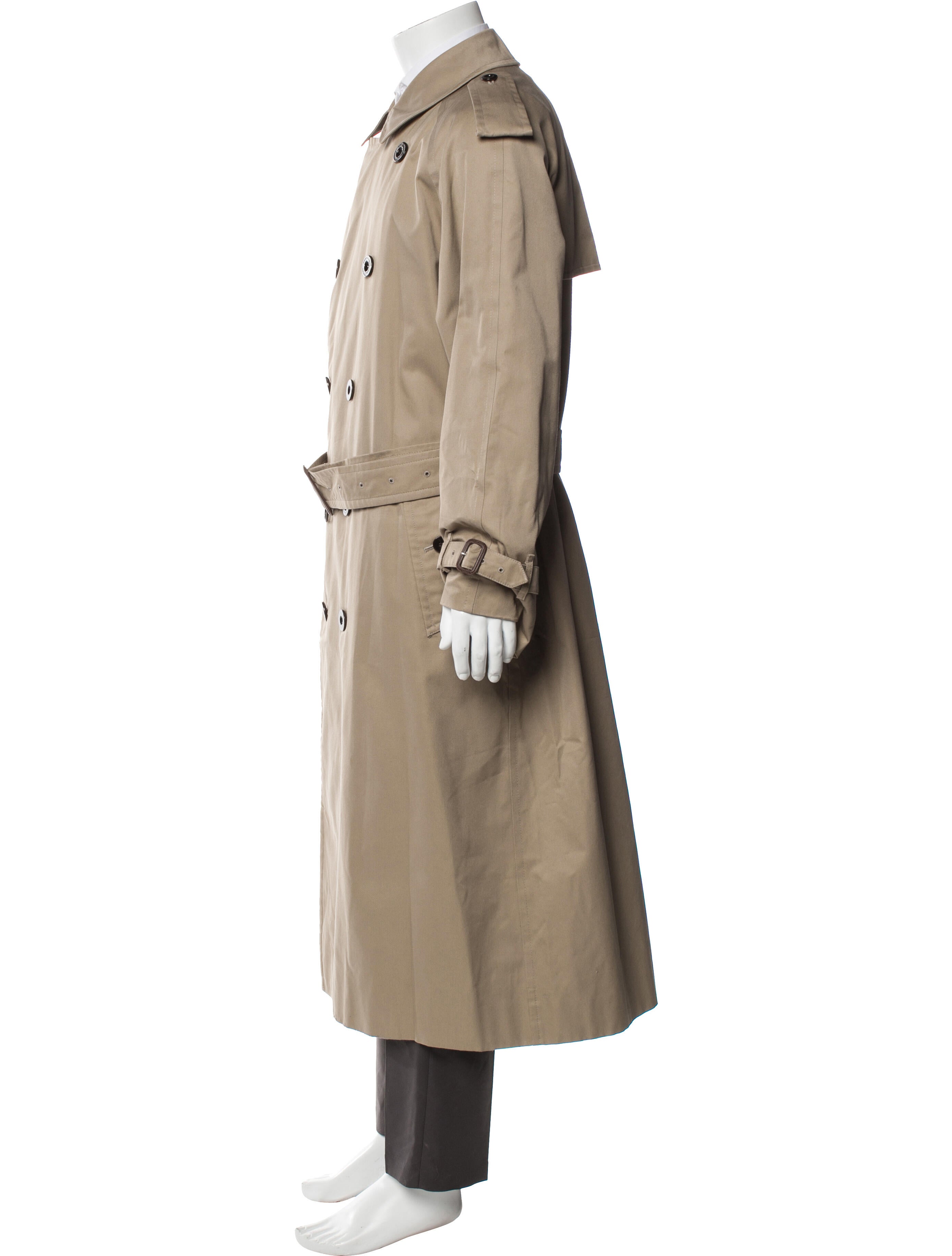 Burberry London House Check Pattern Trench Coat