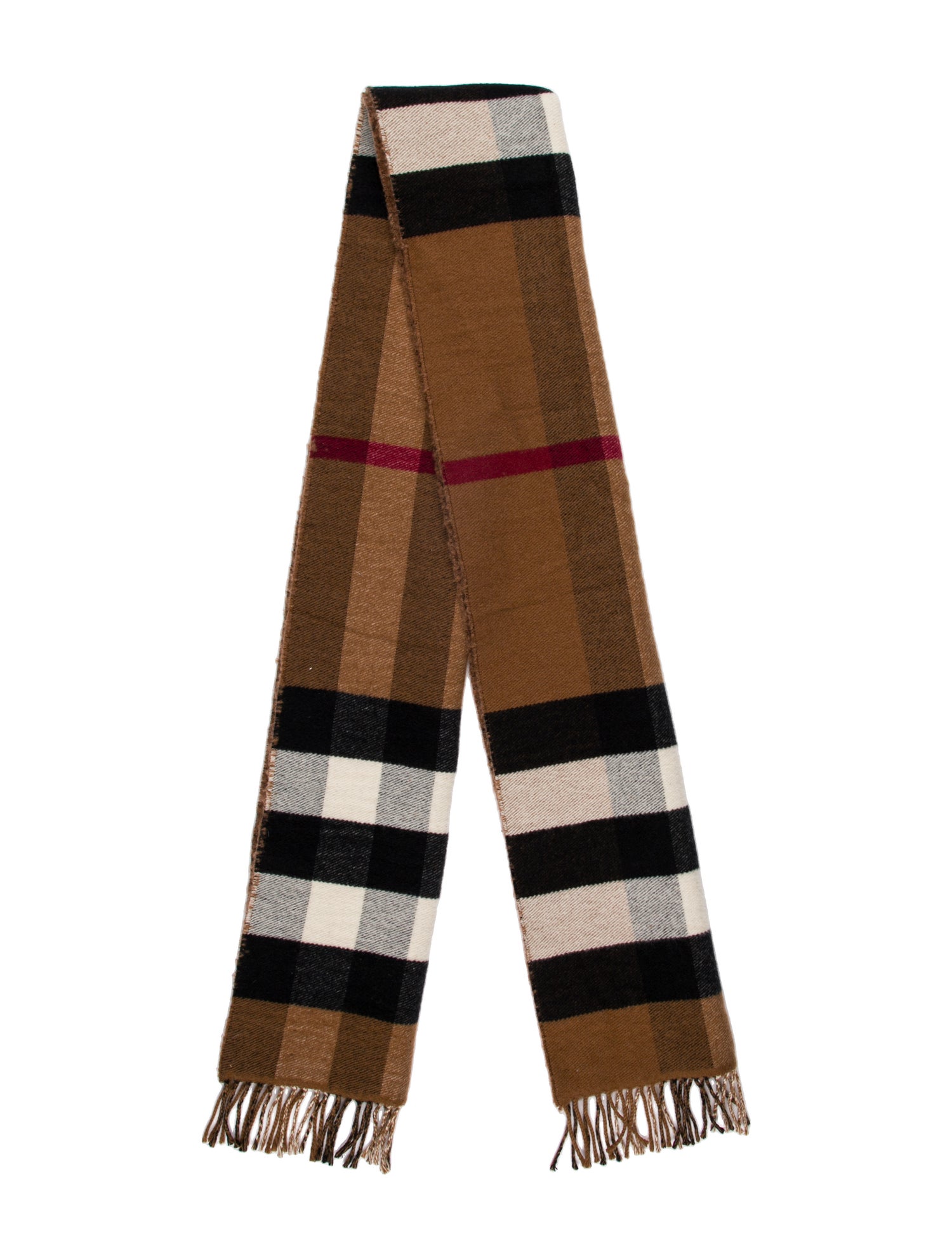 Burberry Cashmere House Check Pattern Scarf