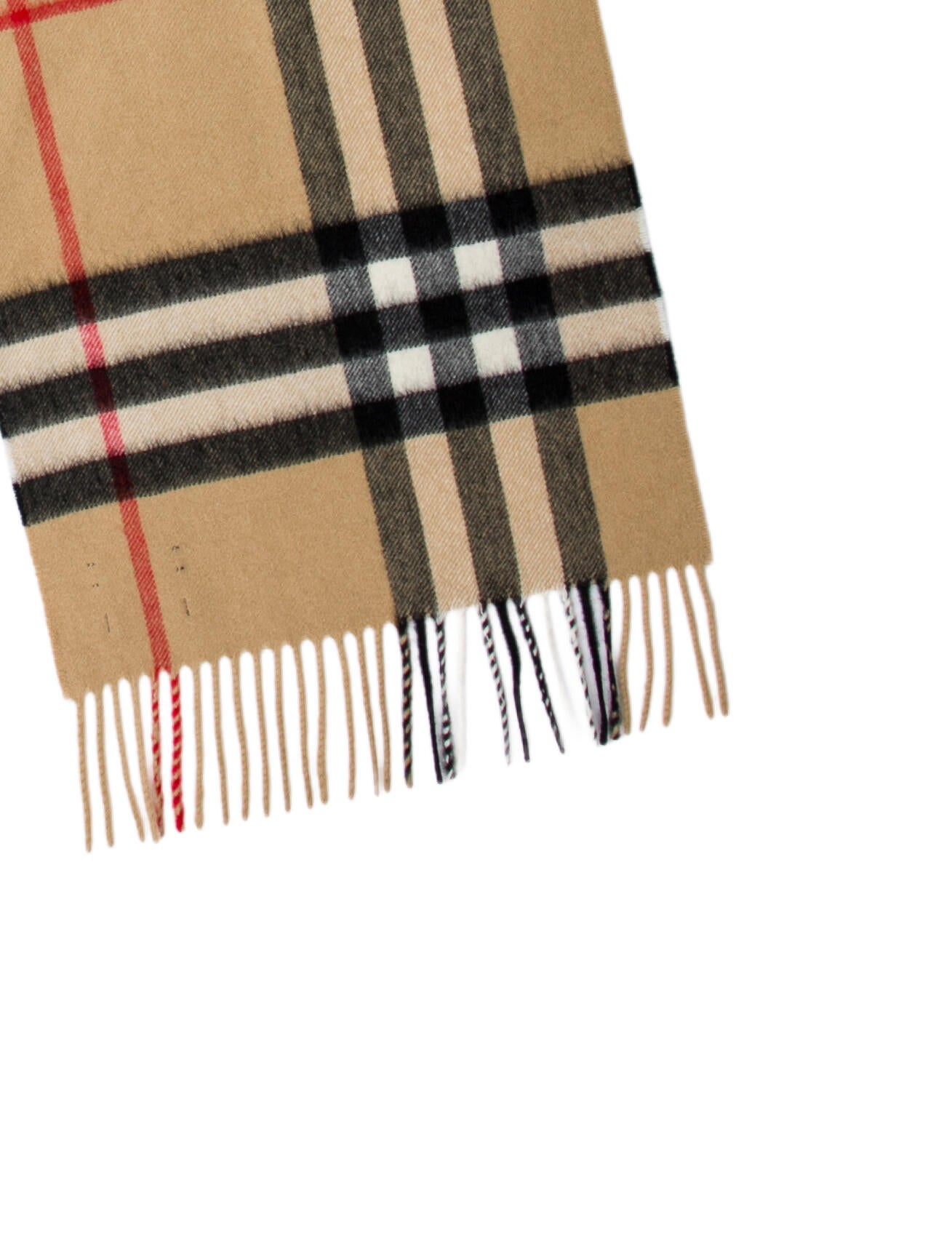 Burberry Cashmere Striped Scarf w/ Tags