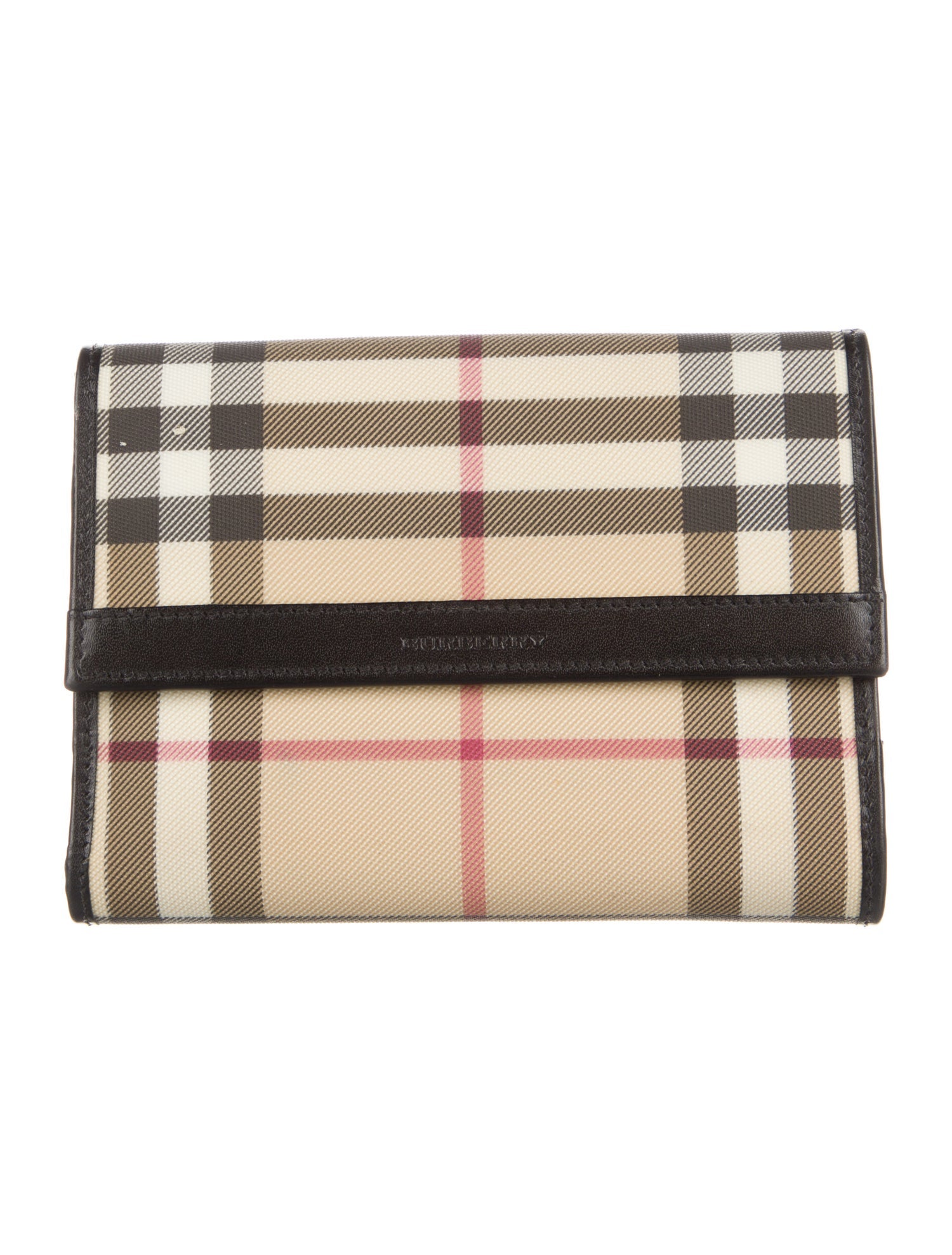 Burberry Nova Check Pattern Compact Wallet