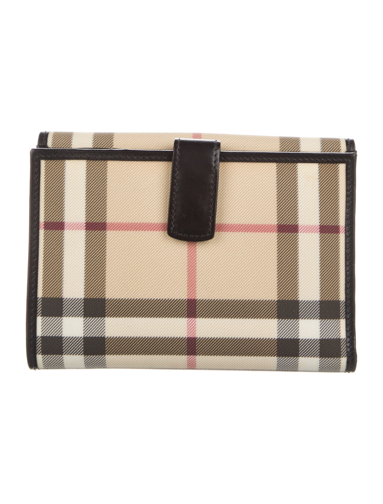Burberry Nova Check Pattern Compact Wallet
