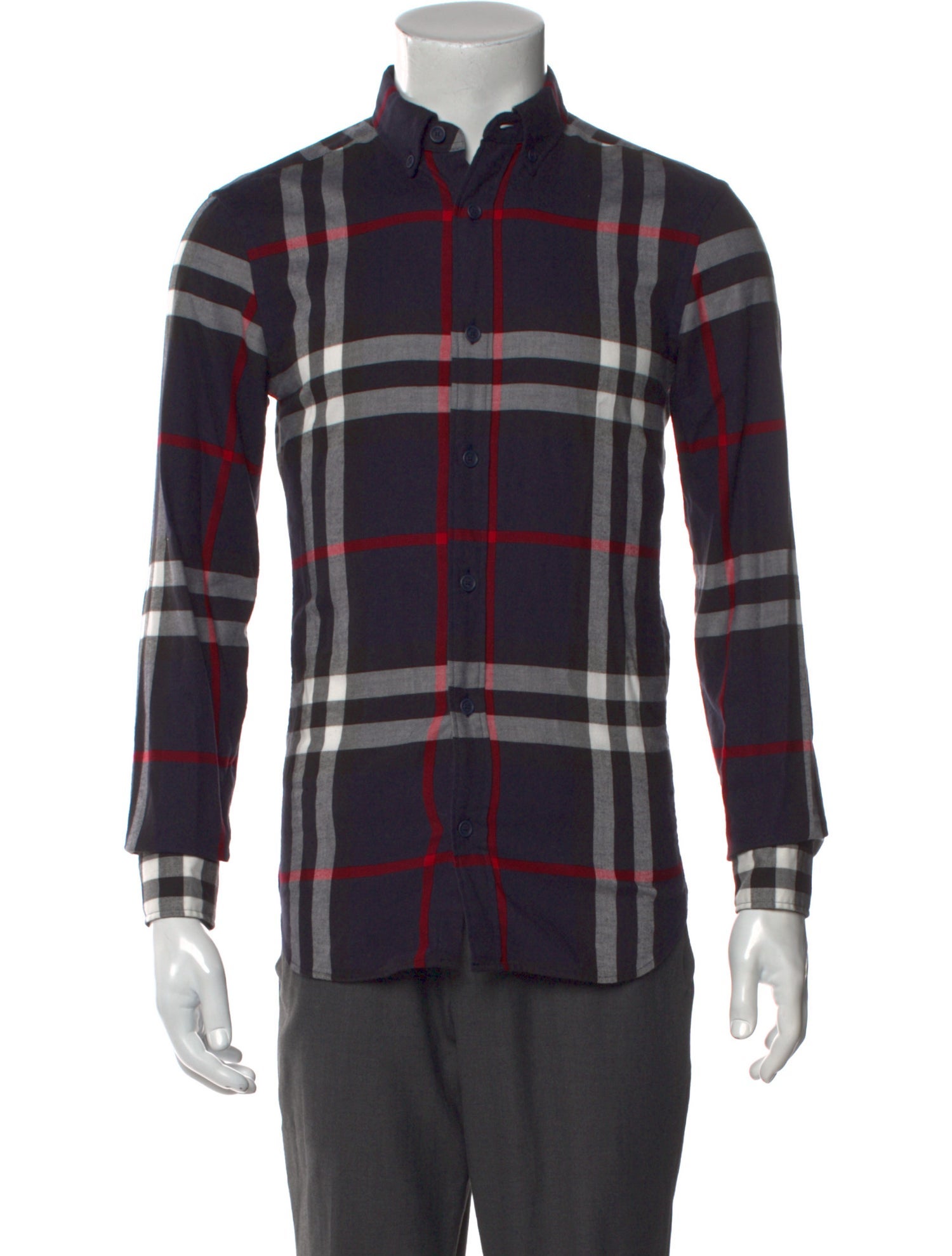 Burberry House Check Pattern Long Sleeve Shirt