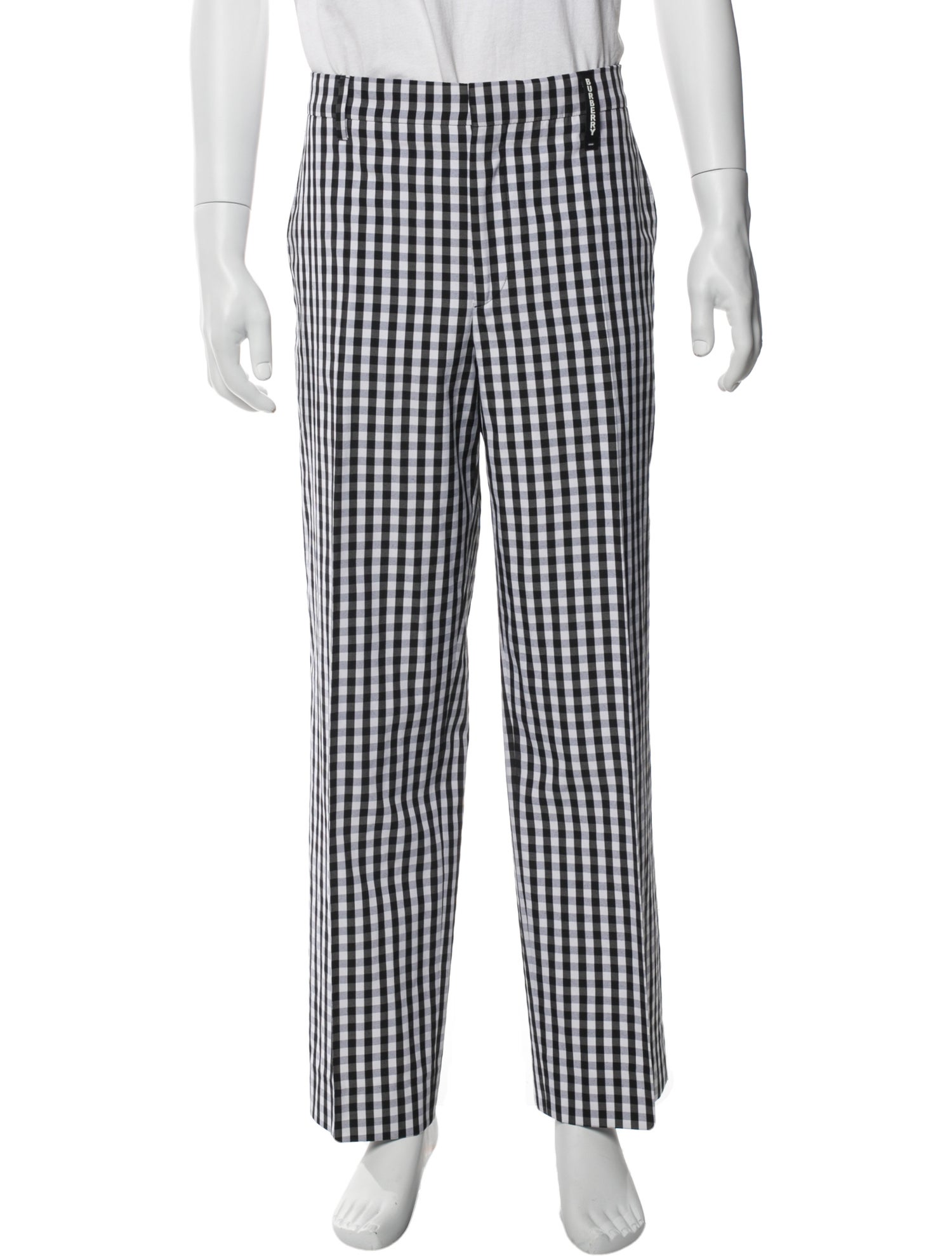 Burberry Abstract Check Pants w/ Tags