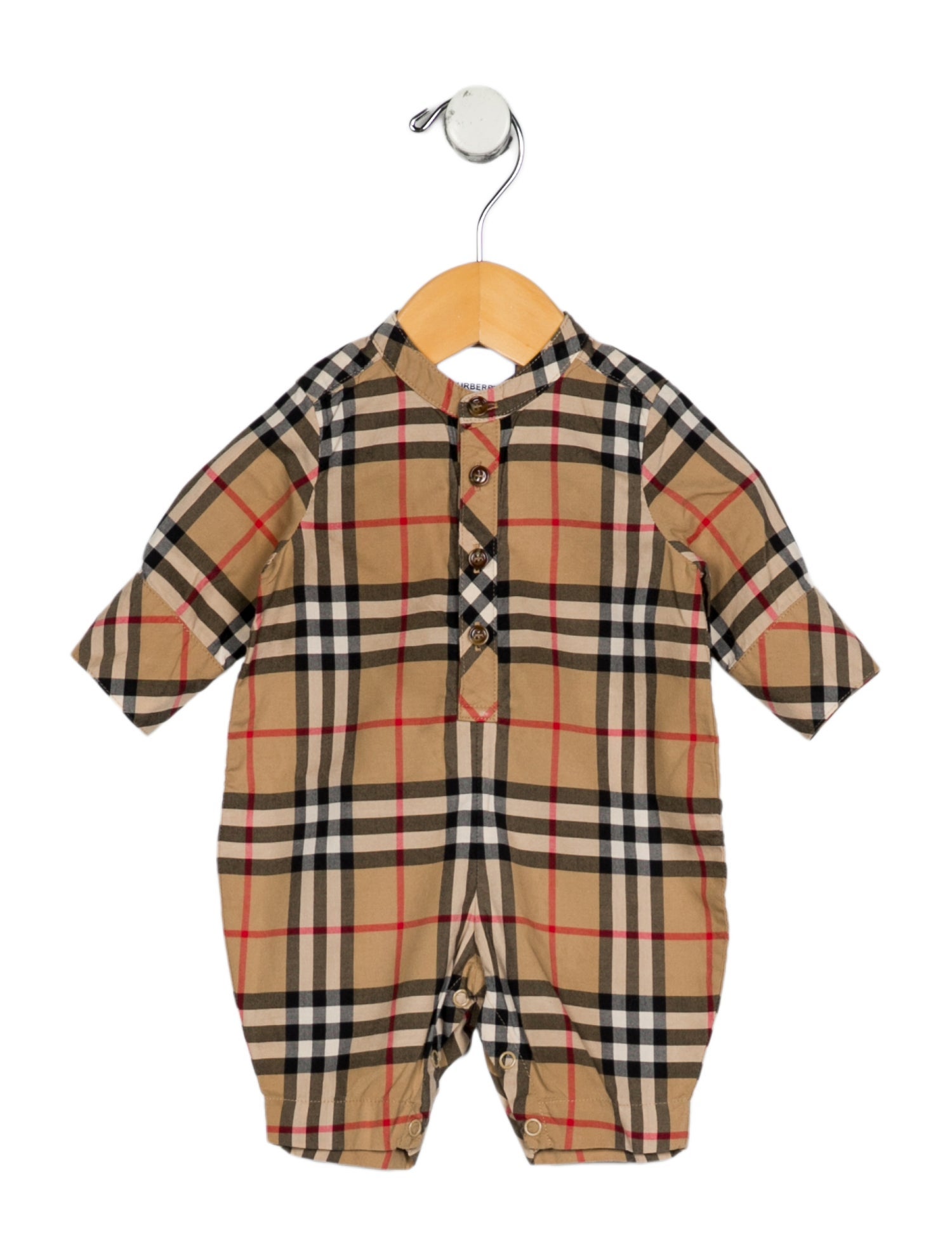 Burberry Infant Girls' Check Onesie