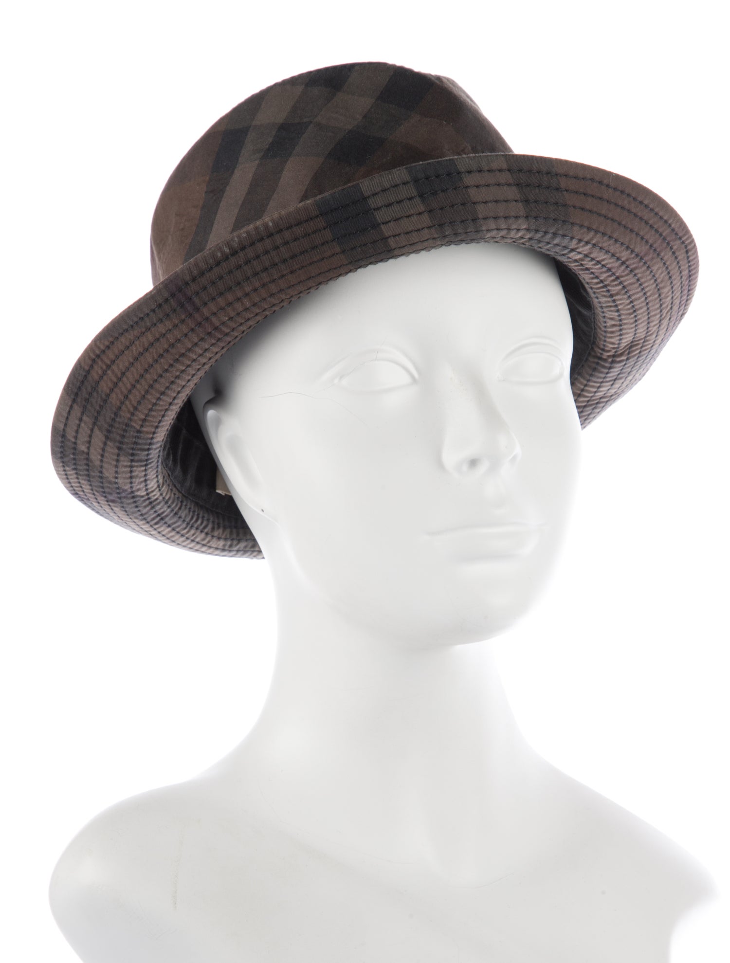 Burberry Nova Check Fedora Hat